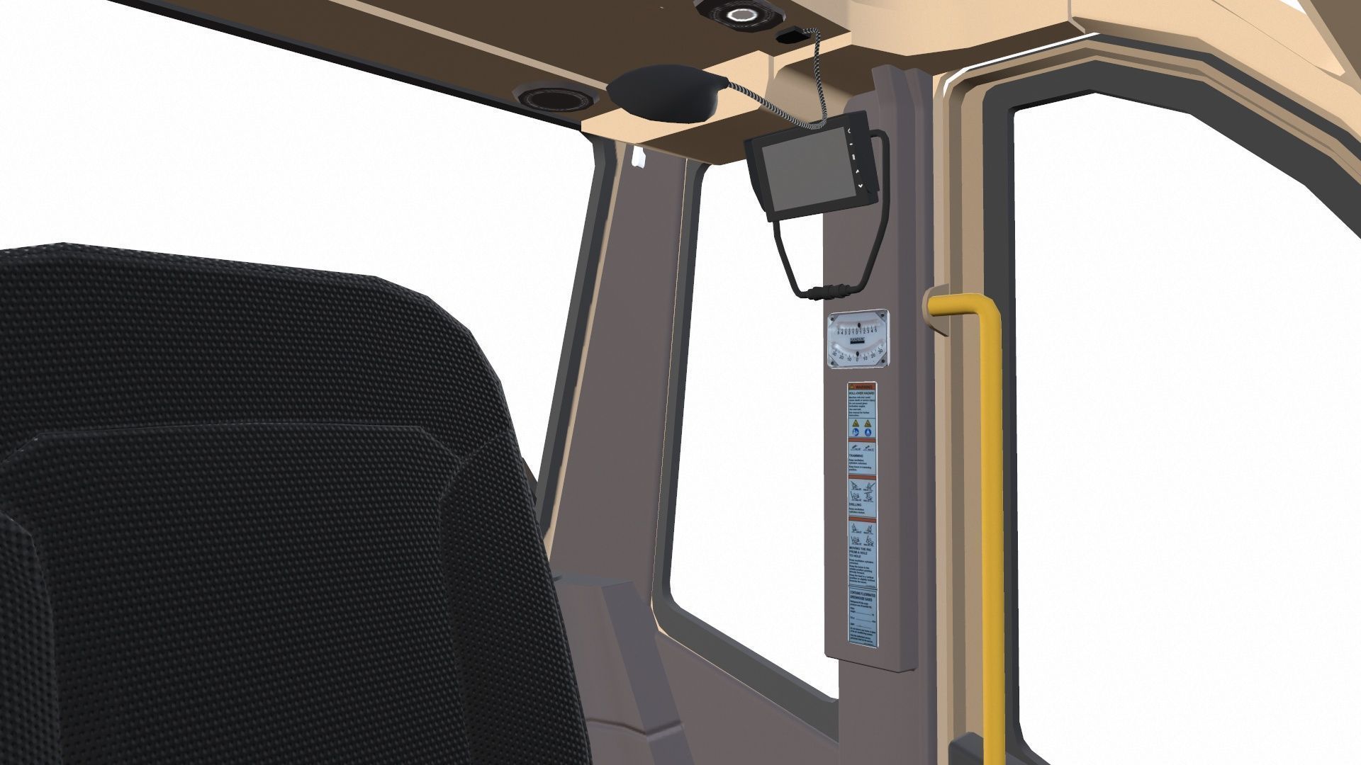 Drill Machine Low-poly 3D model_17