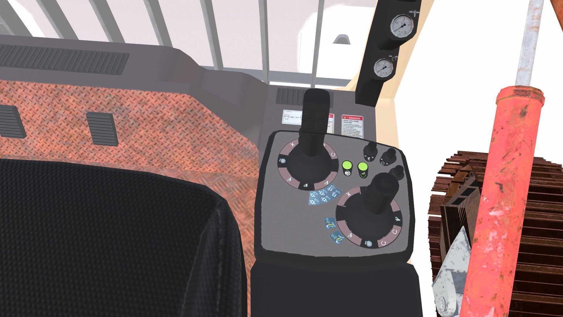 Drill Machine Low-poly 3D model_15