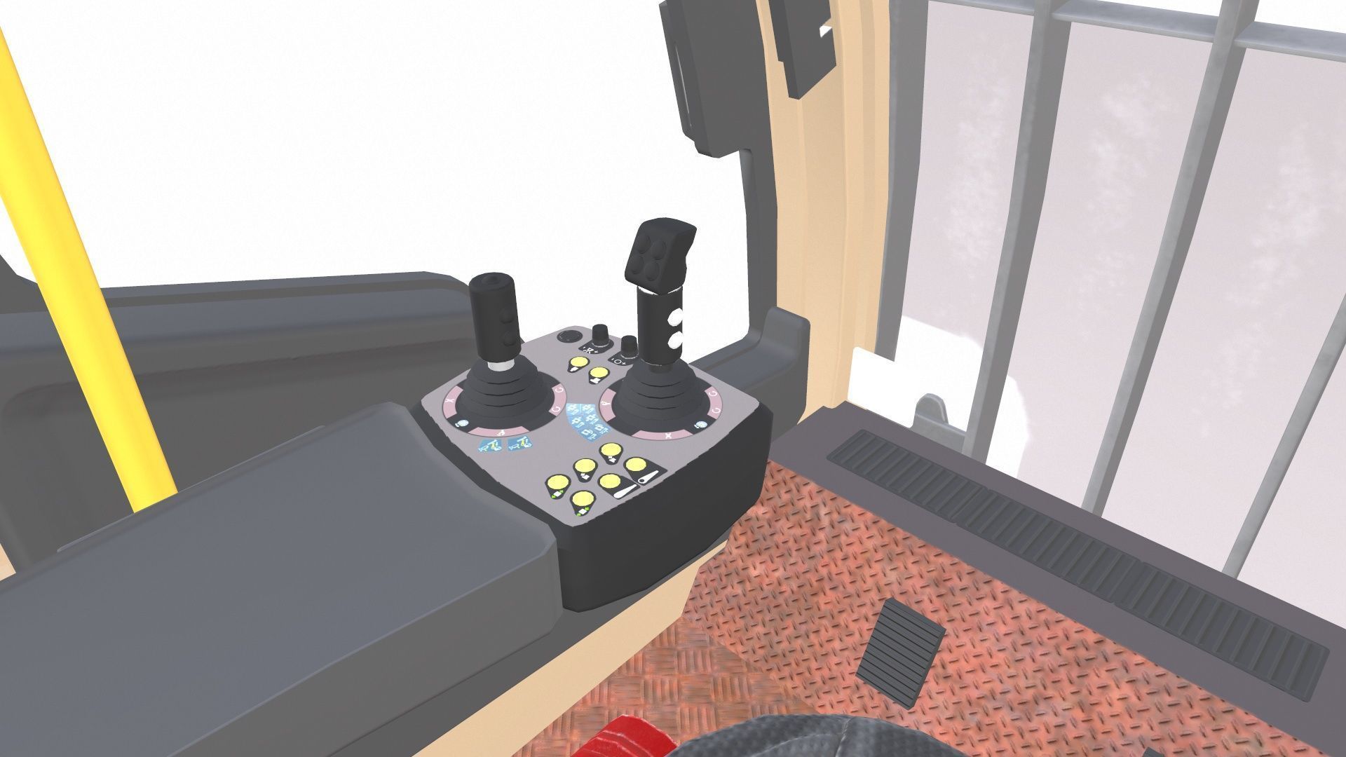 Drill Machine Low-poly 3D model_13