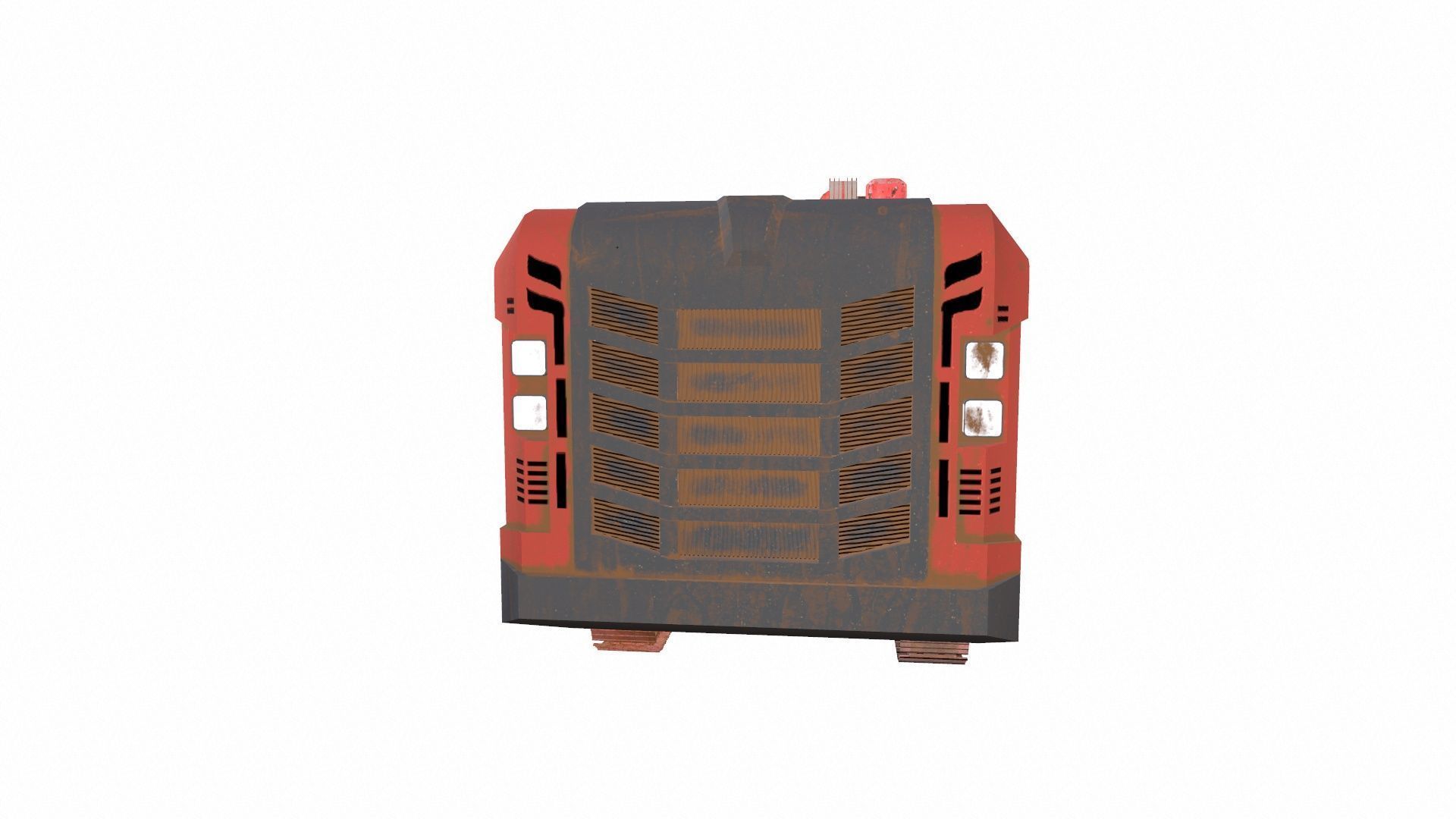 Drill Machine Low-poly 3D model_6