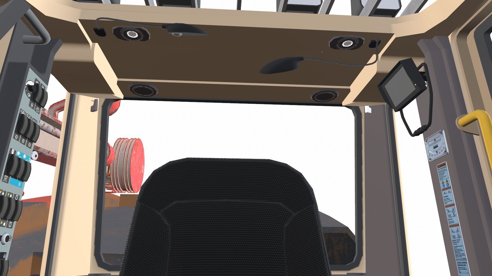 Drill Machine Low-poly 3D model_18