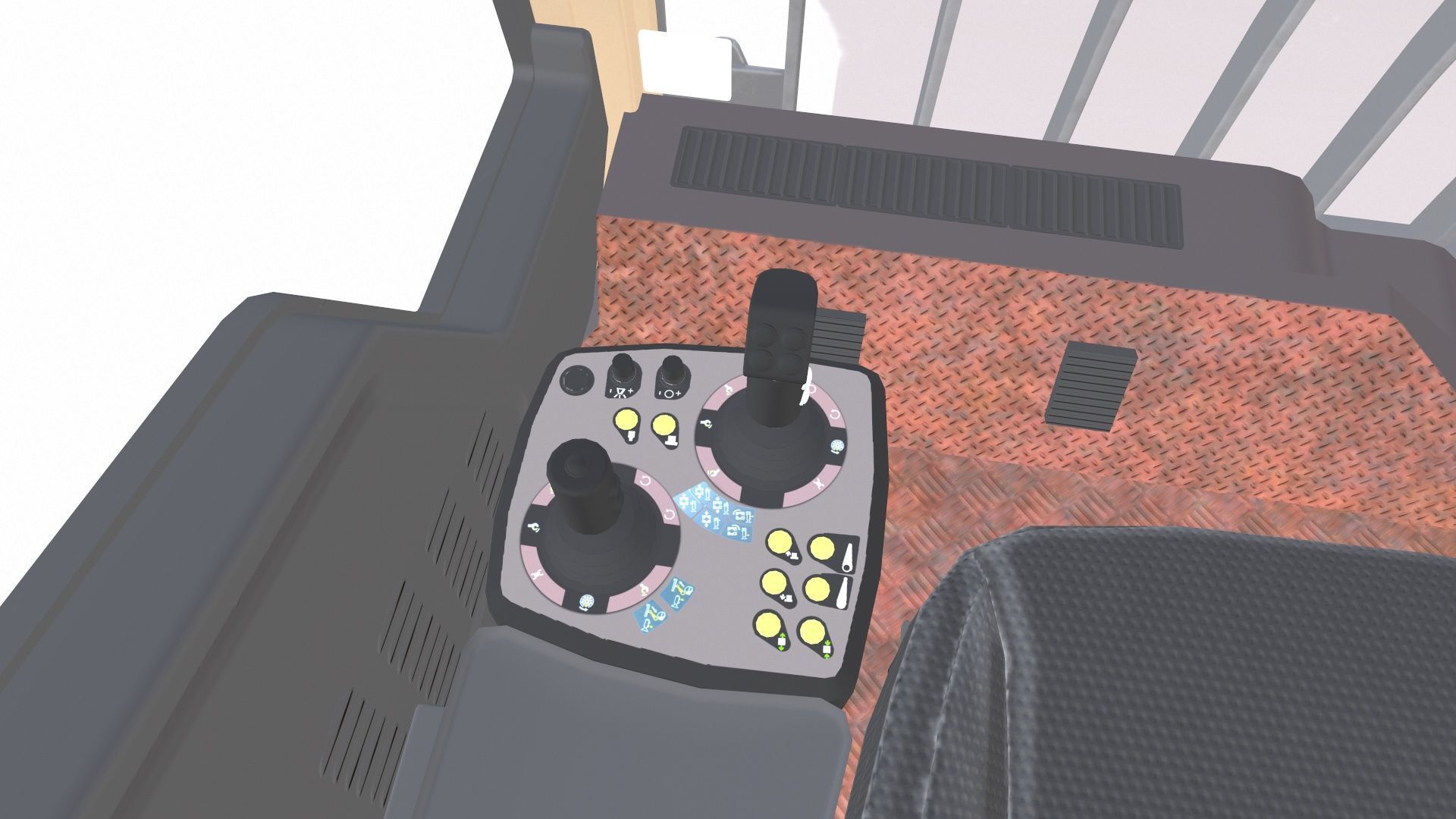 Drill Machine Low-poly 3D model_12