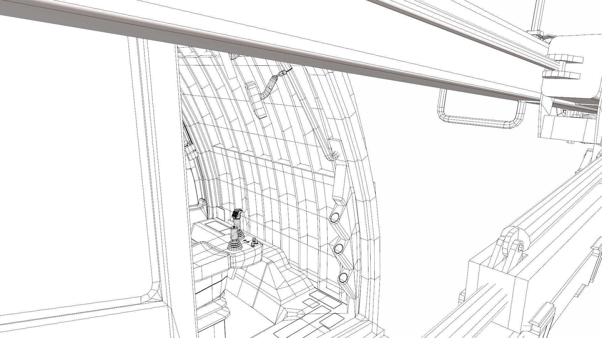 Drill Machine Low-poly 3D model_27