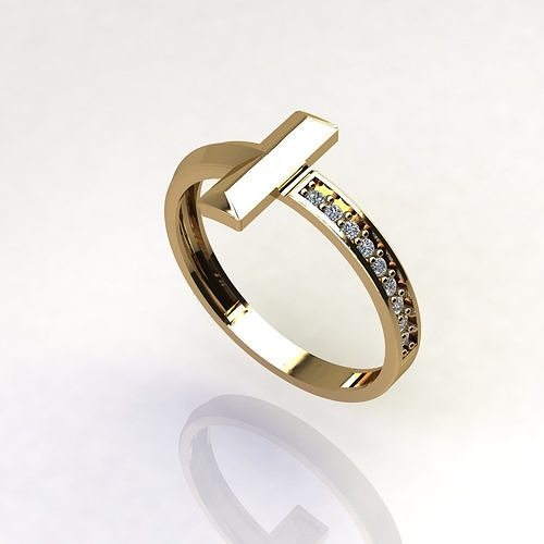 Tiffany ring 3D print model