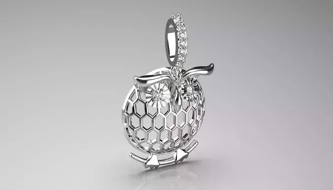 Jewelry owl pendant jp0245