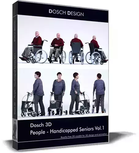 Dosch 3D - People - Handicapped Seniros Vol 1