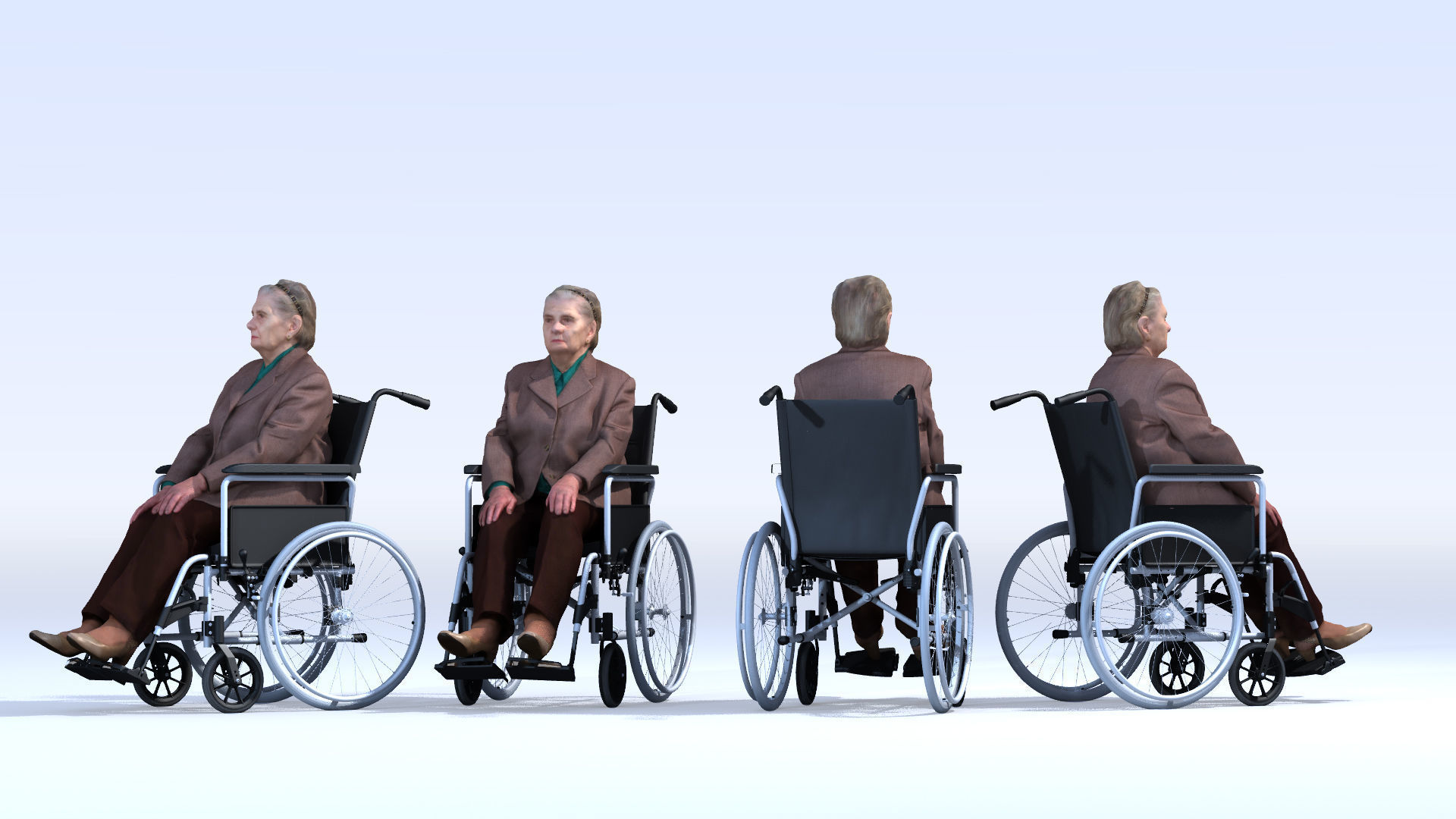 Dosch 3D - People - Handicapped Seniros Vol 1 3D model_5