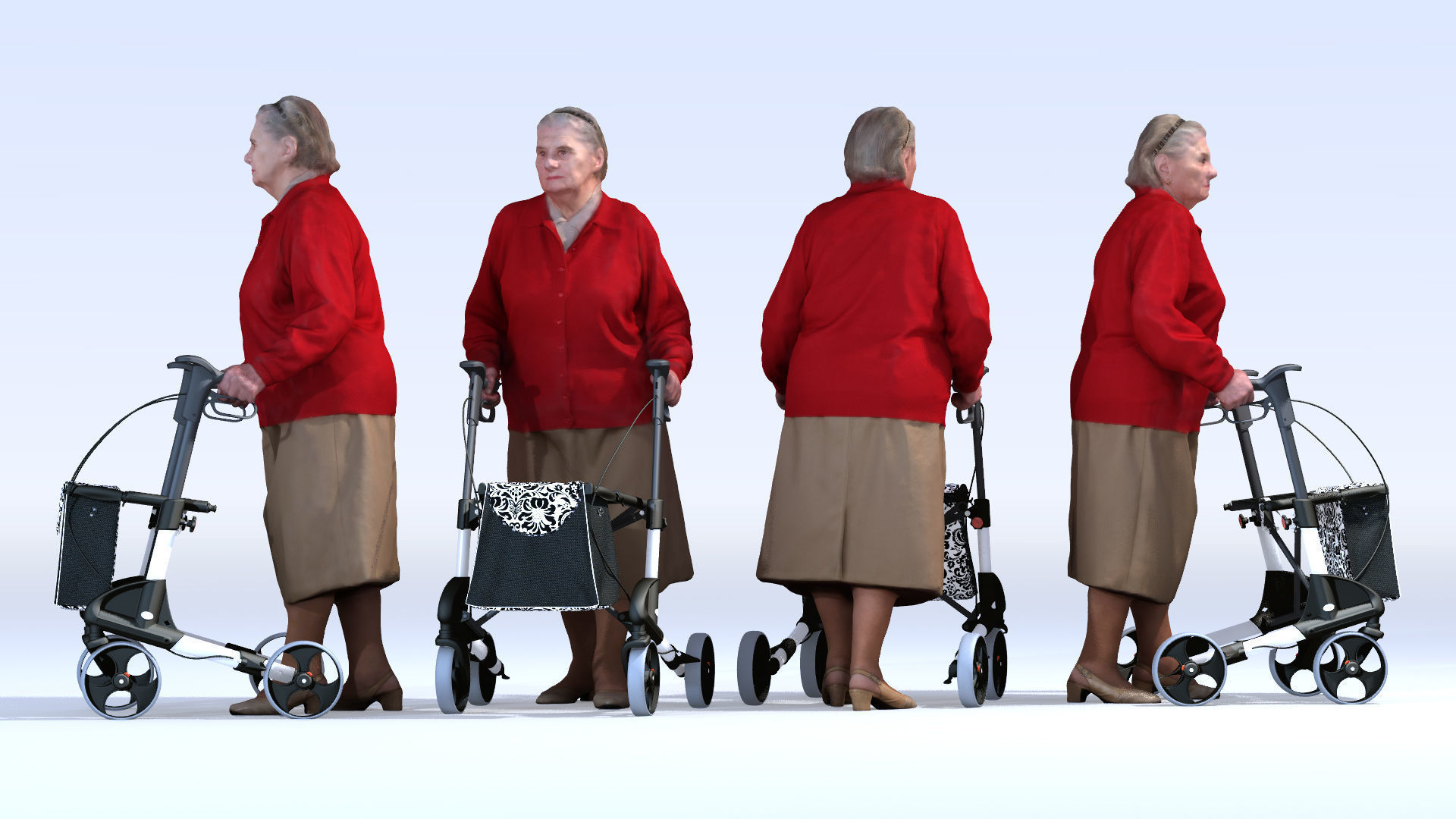 Dosch 3D - People - Handicapped Seniros Vol 1 3D model_4