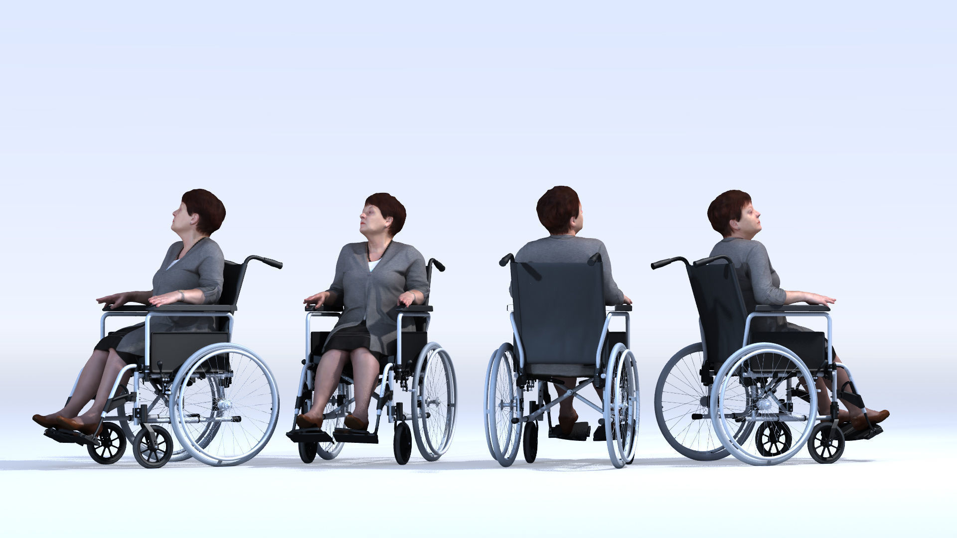 Dosch 3D - People - Handicapped Seniros Vol 1 3D model_1