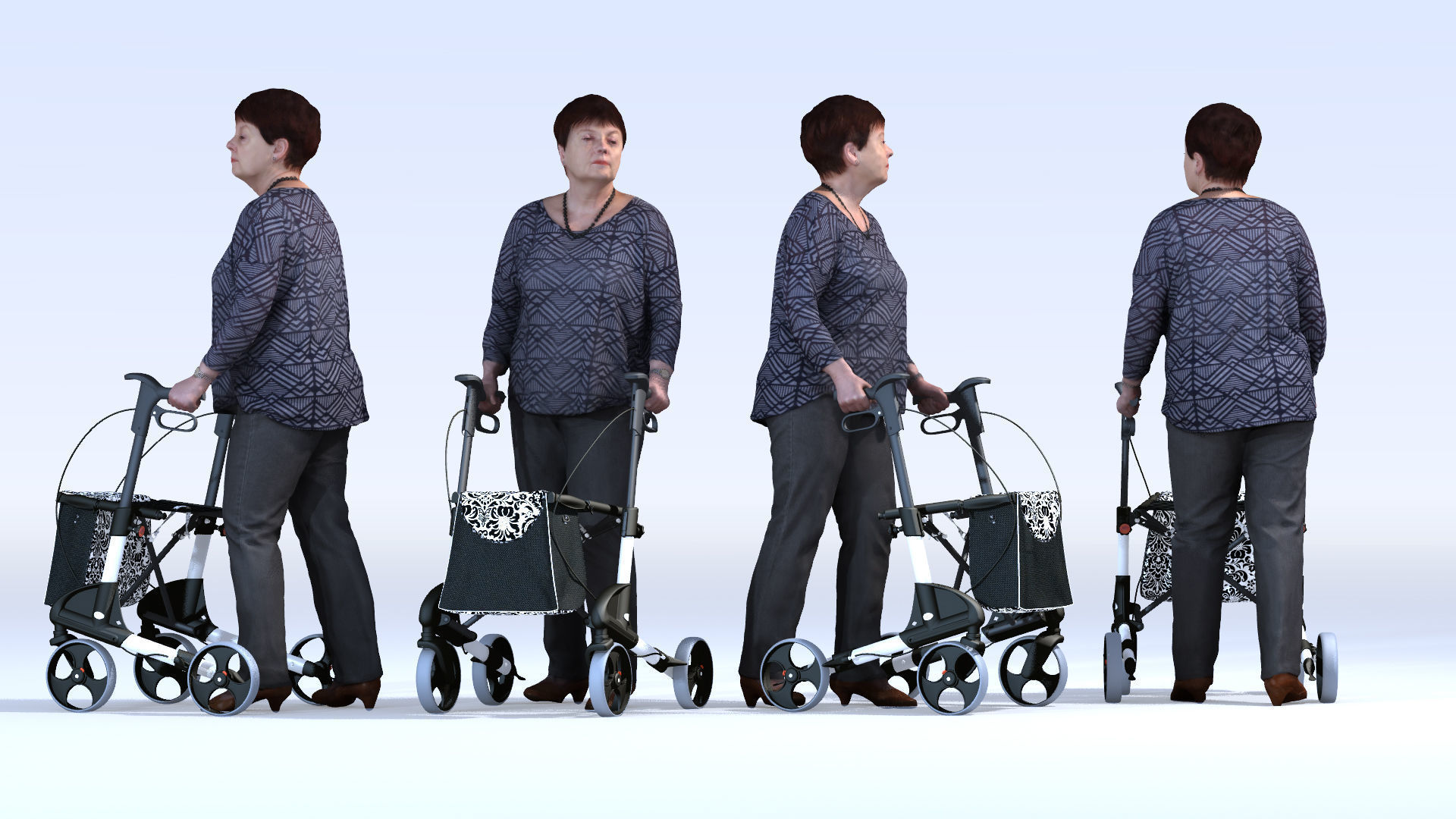 Dosch 3D - People - Handicapped Seniros Vol 1 3D model_2