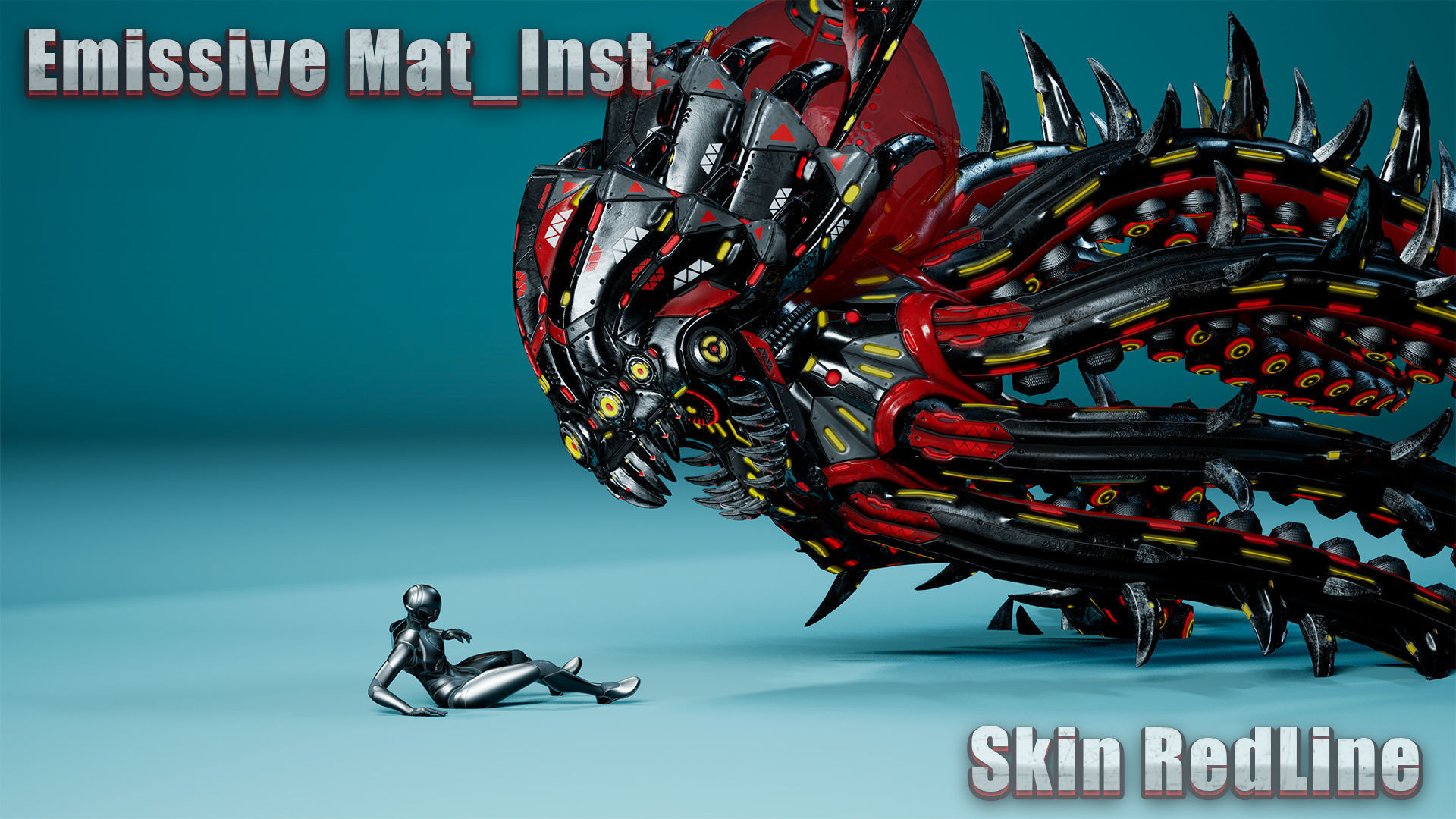 Sci-Fi Octopus Low-poly 3D model_5