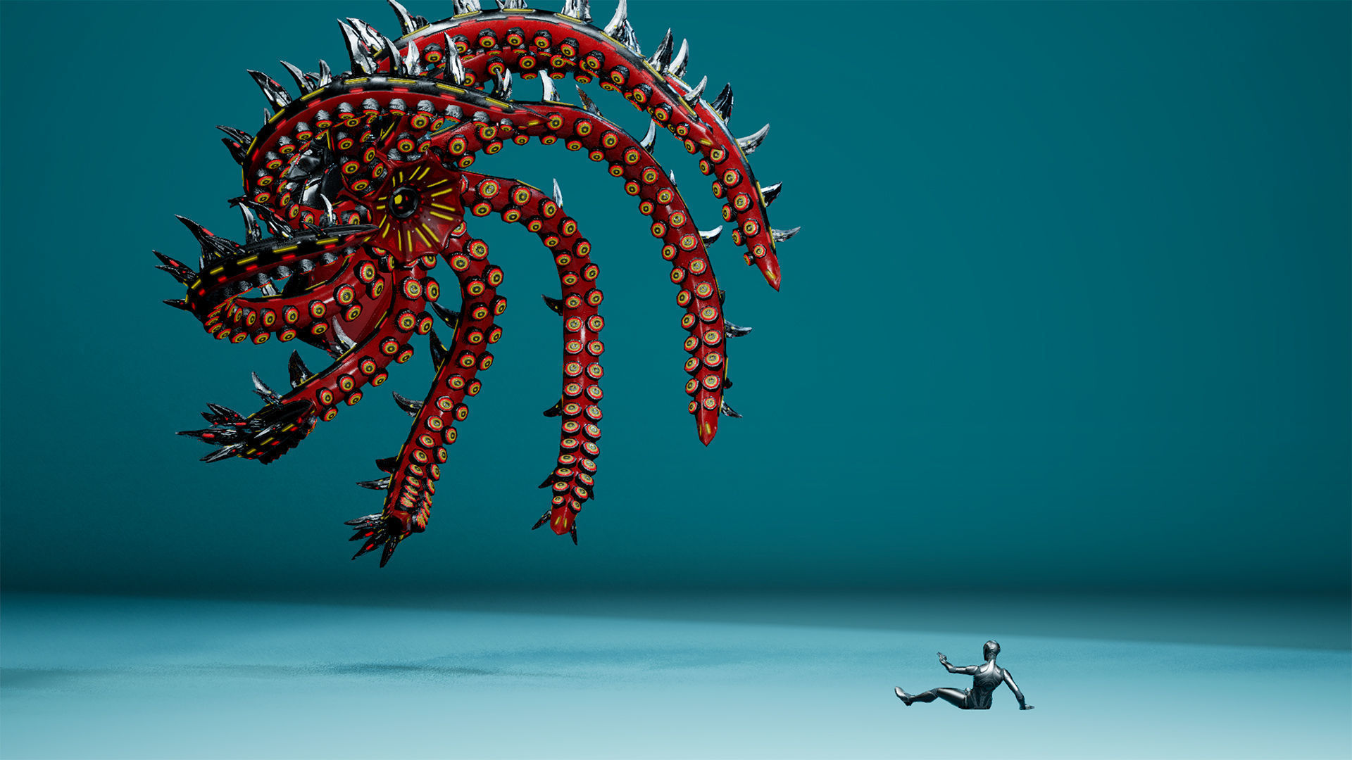 Sci-Fi Octopus Low-poly 3D model_11