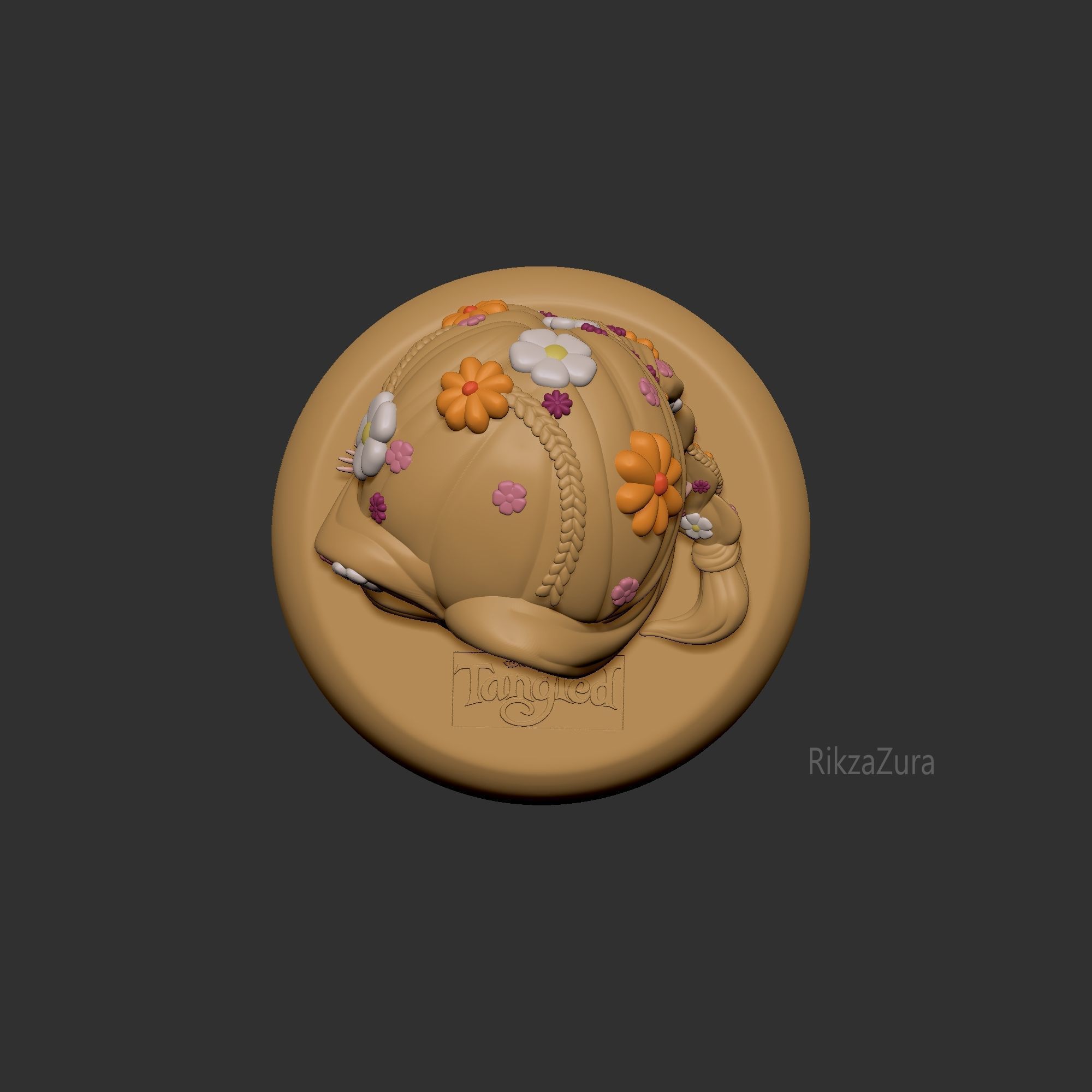 CUTE RAPUNZEL - DISNEY PRINCESS - 3D PRINT MODEL 3D print model_4