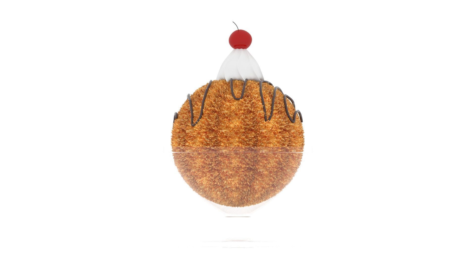 Fried Ice Cream 3D model_21