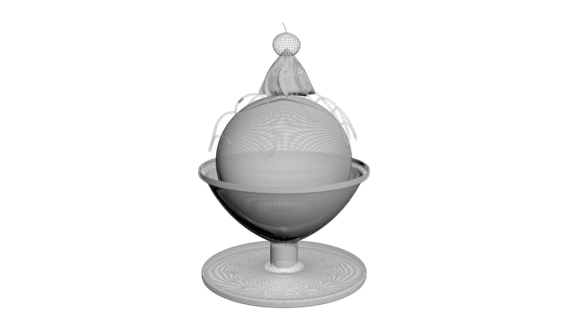 Fried Ice Cream 3D model_26