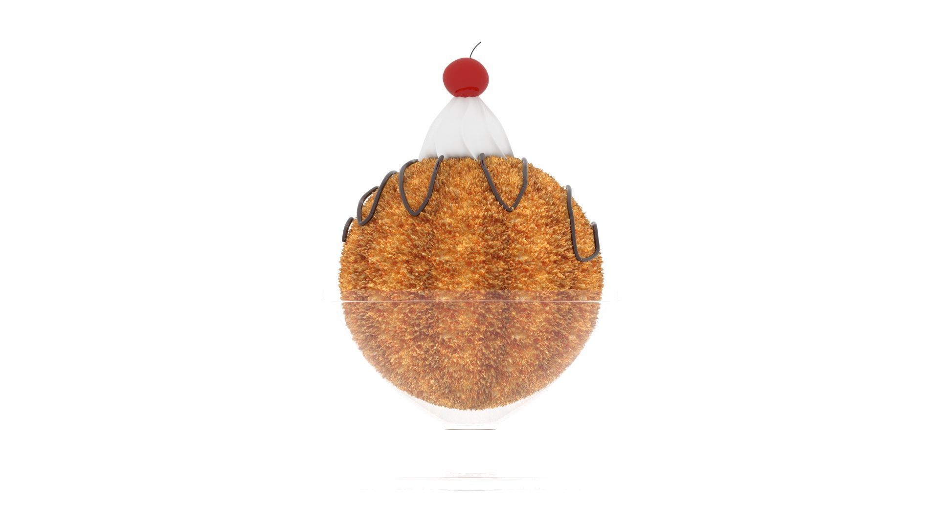 Fried Ice Cream 3D model_18