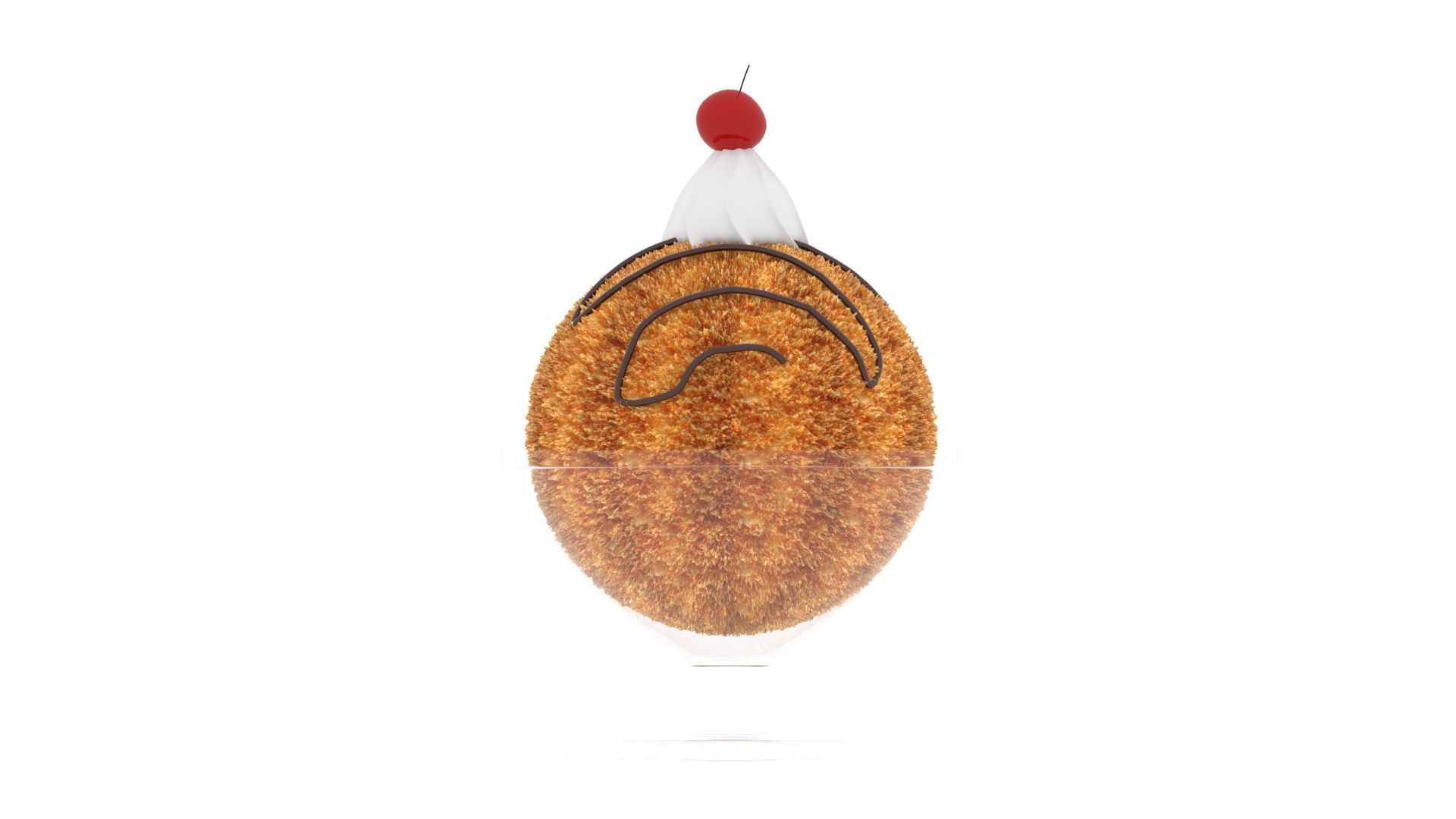 Fried Ice Cream 3D model_22