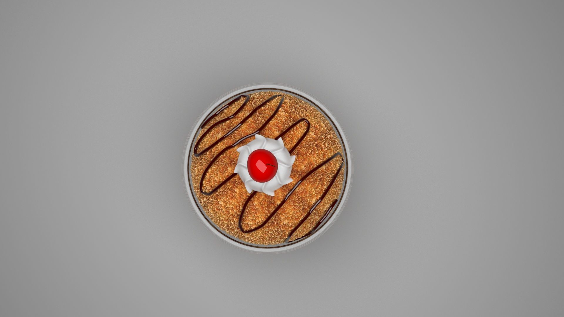 Fried Ice Cream 3D model_1