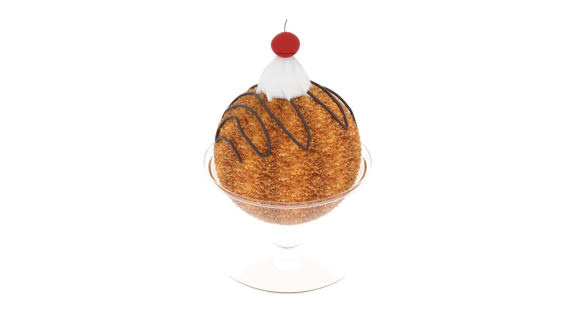 Fried Ice Cream 3D model_23