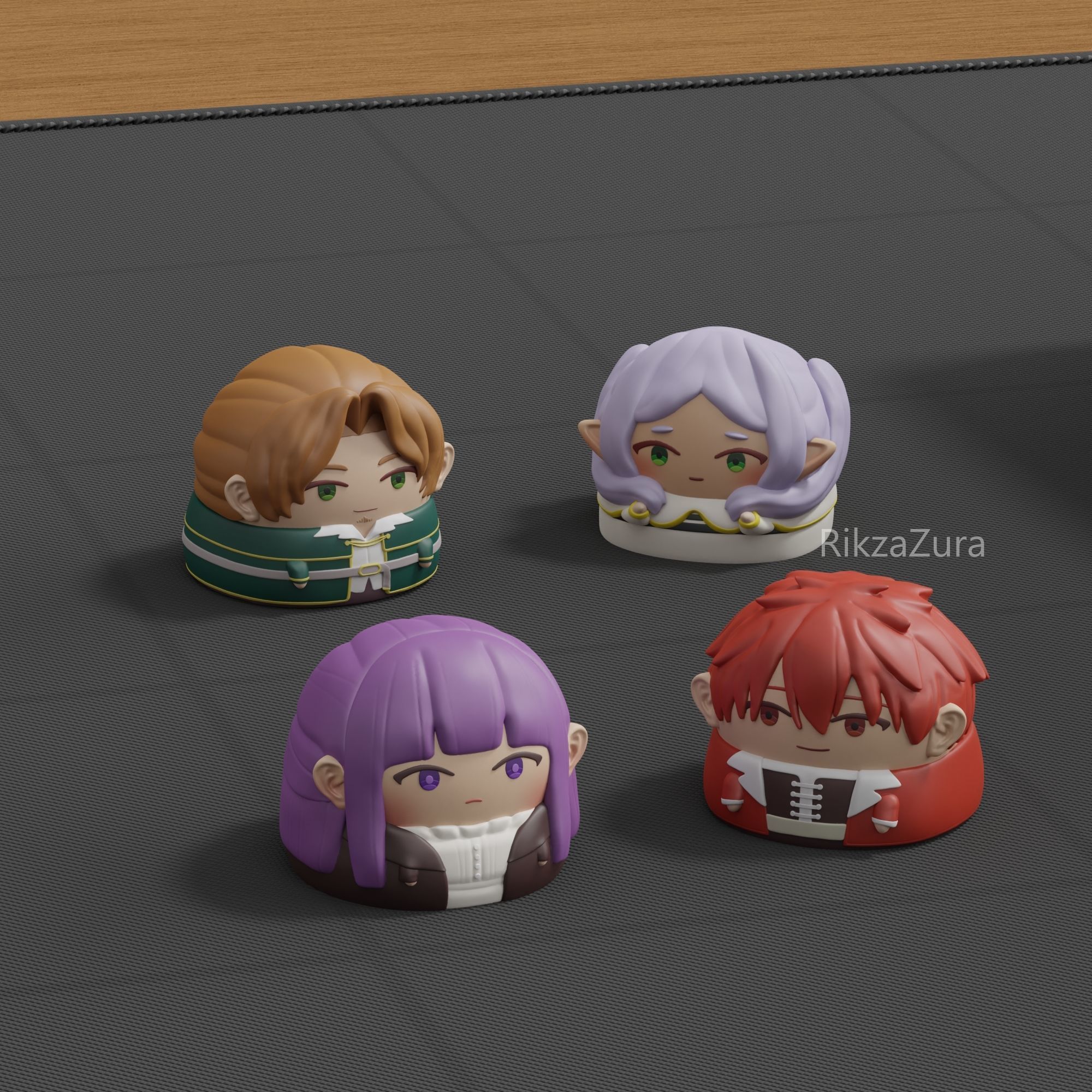 CUTE FRIEREN AND FRIEND - MECHANICAL KEYBOARD 3D print model 3D print model_6