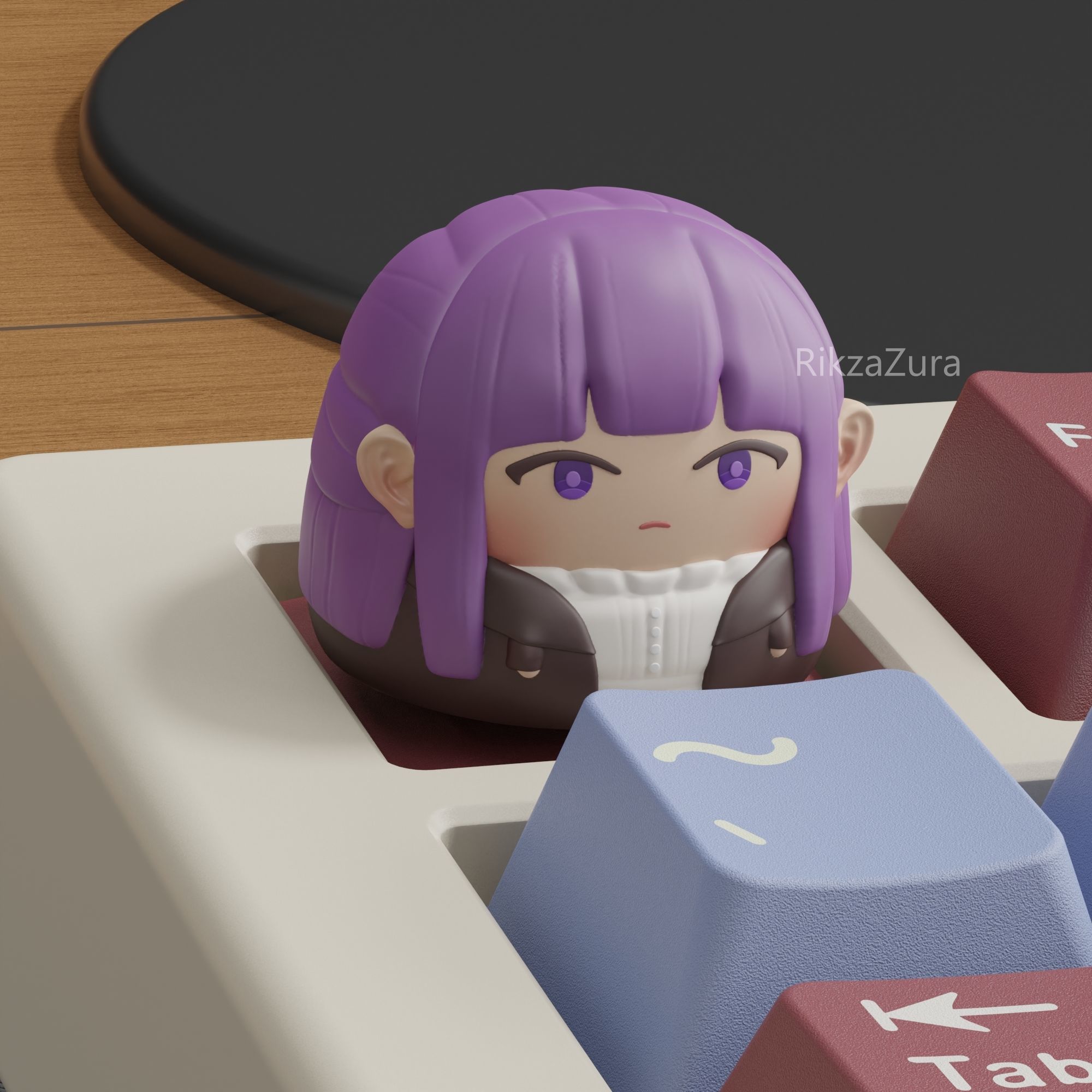 CUTE FRIEREN AND FRIEND - MECHANICAL KEYBOARD 3D print model 3D print model_3