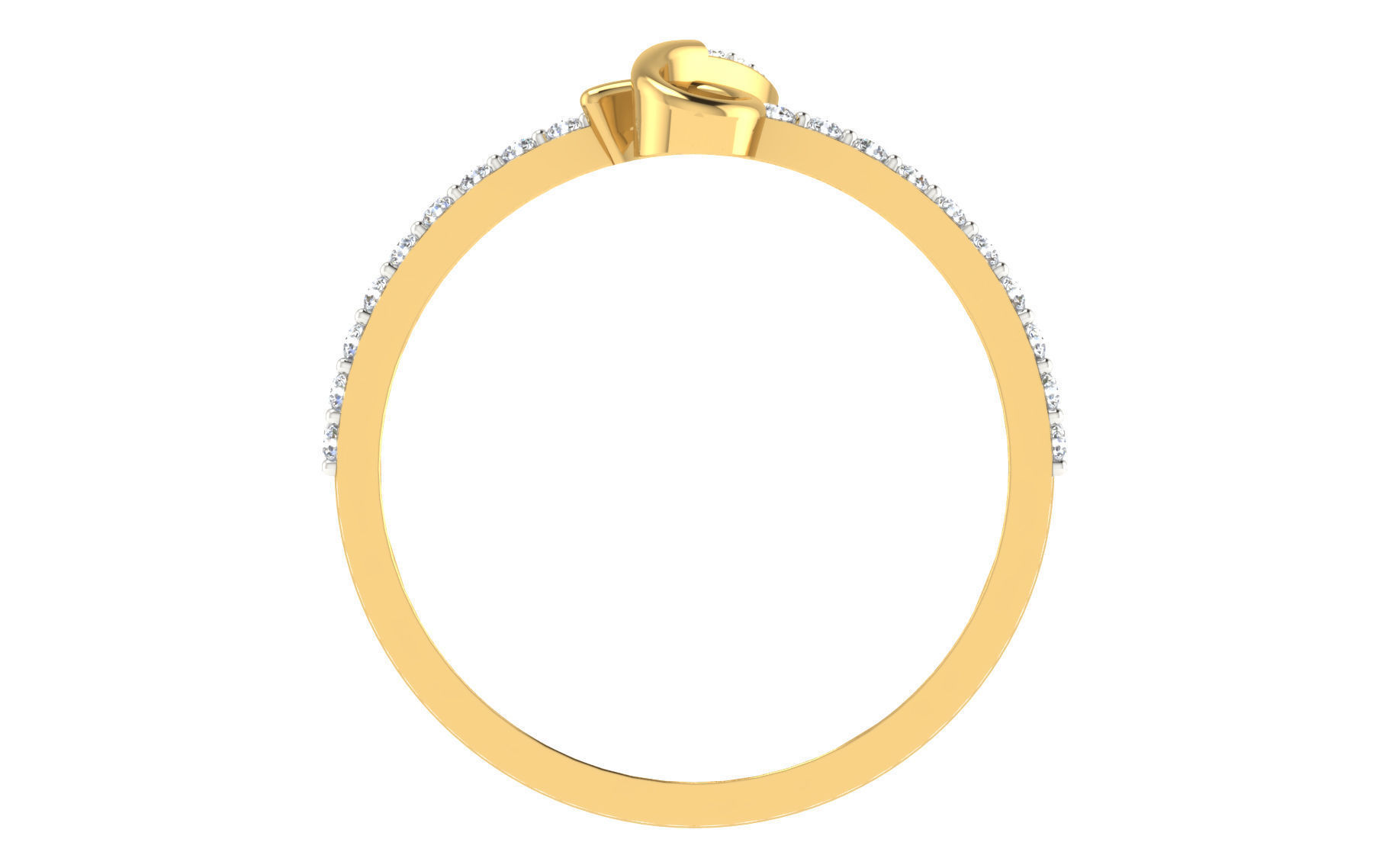 Women Ring Render 3dm STL OBJ FBX 3D print model_2