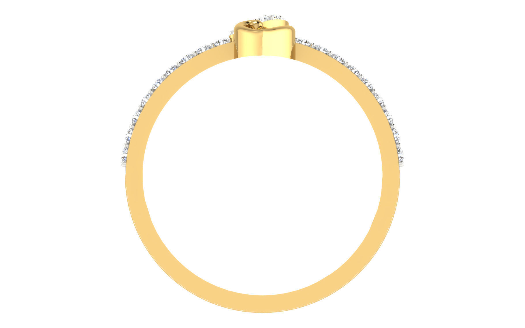 Women Ring Render 3dm STL OBJ FBX 3D print model_2