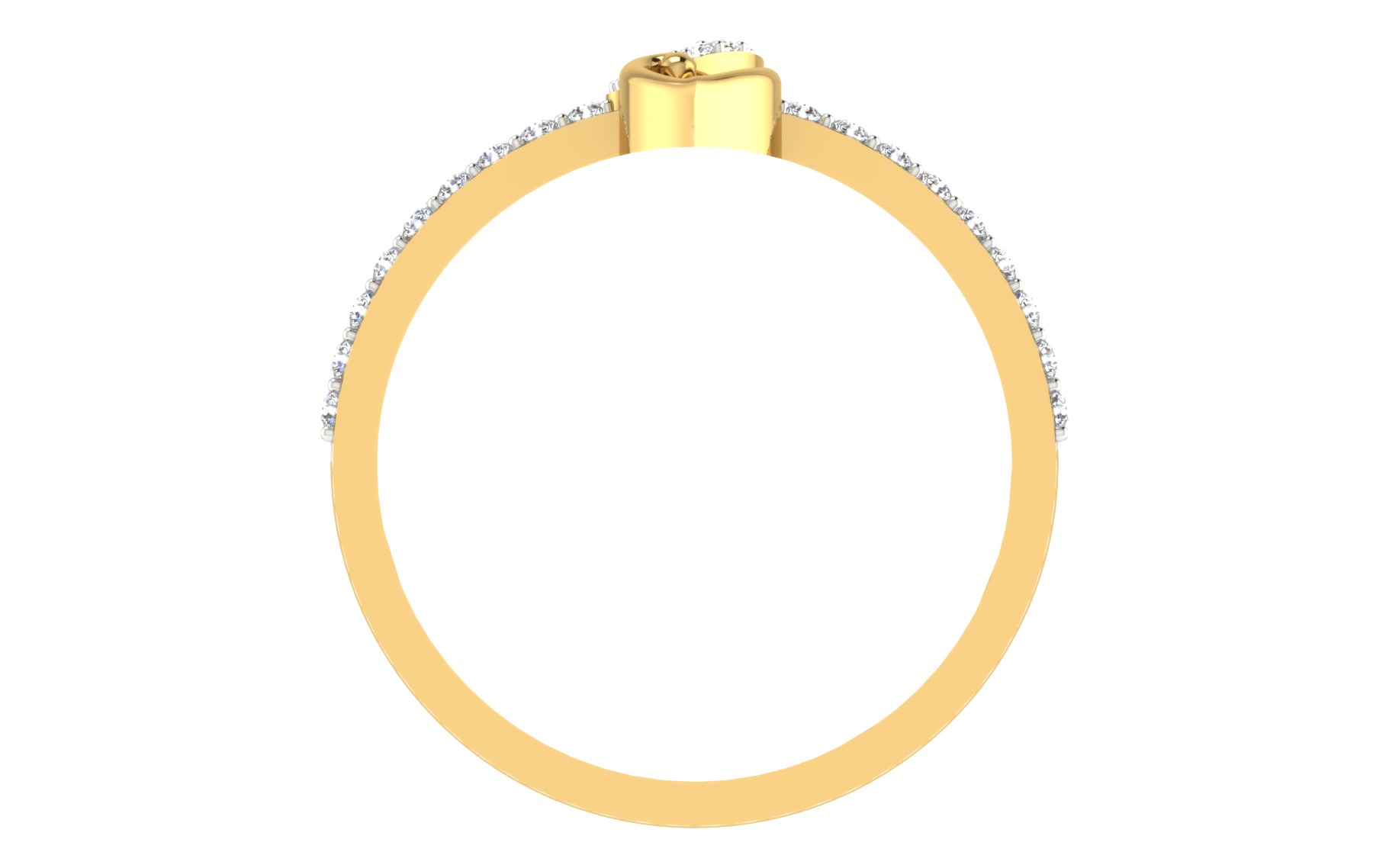 Women Ring Render 3dm STL OBJ FBX 3D print model_3