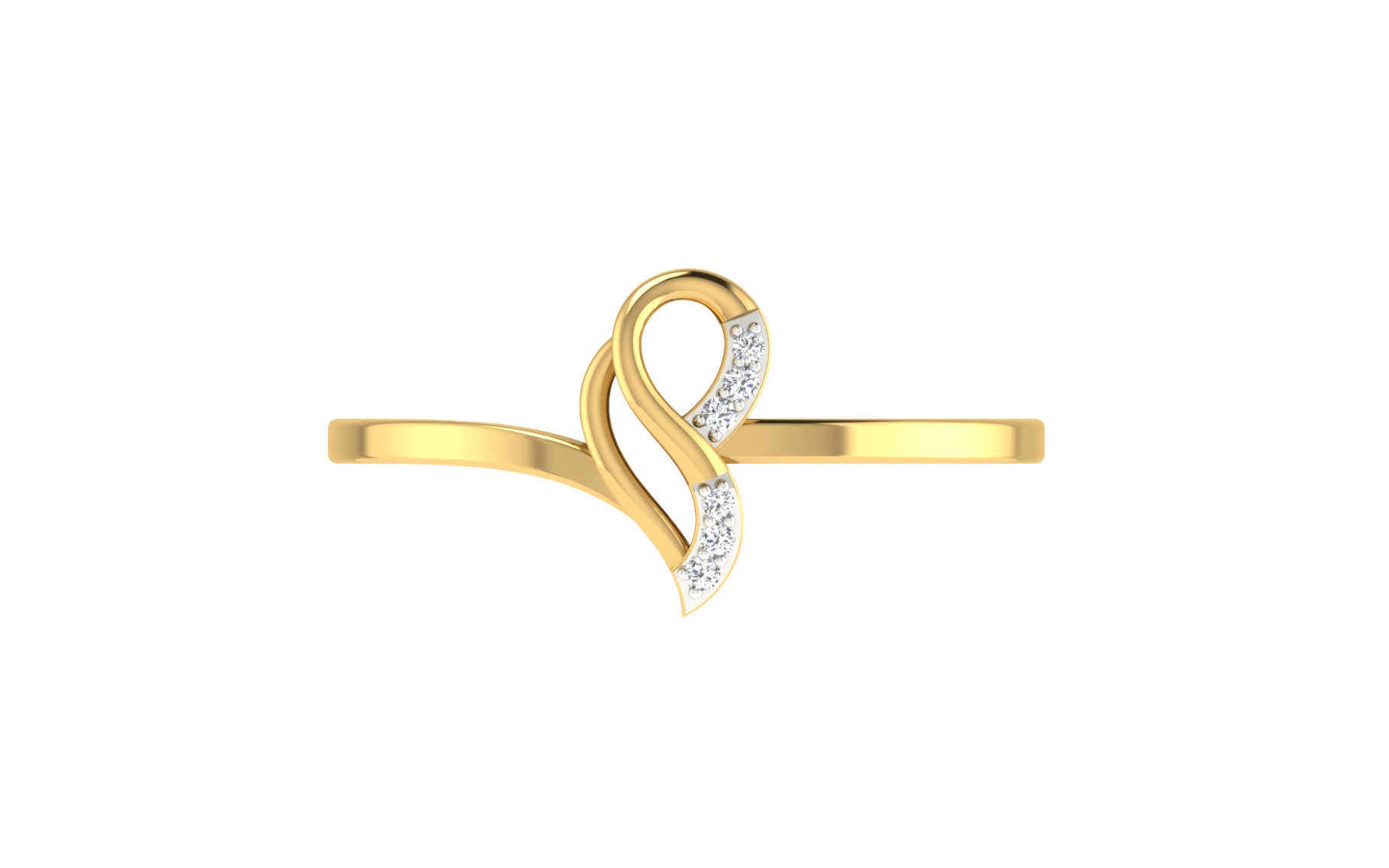 Women Ring Render 3dm STL OBJ FBX 3D print model_7