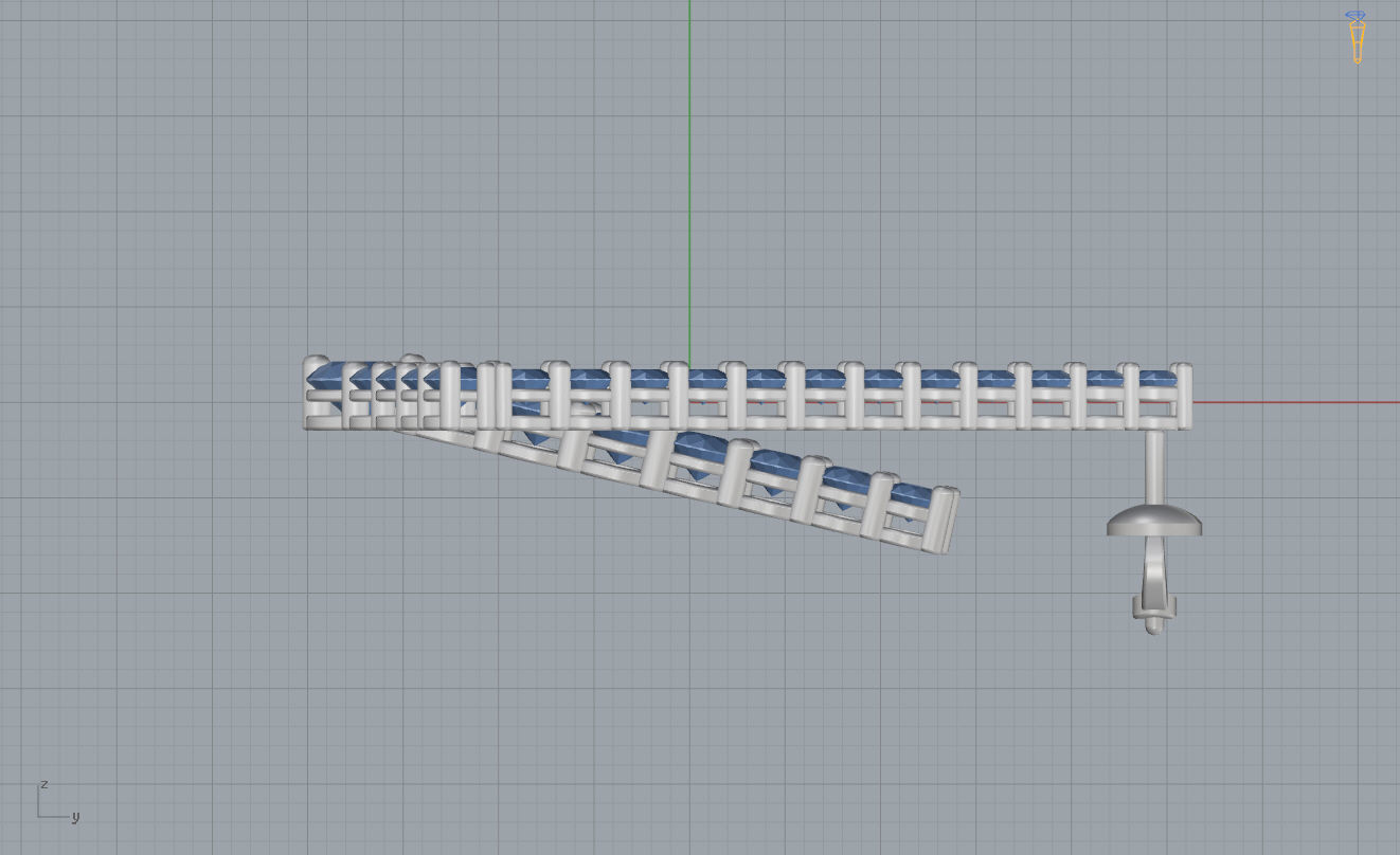 Triangle Earrings 3D print model_10