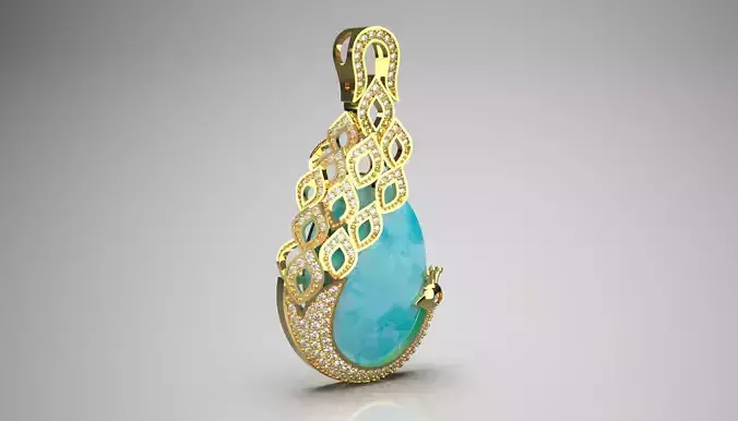 Peacock jewelry pendant jp0247