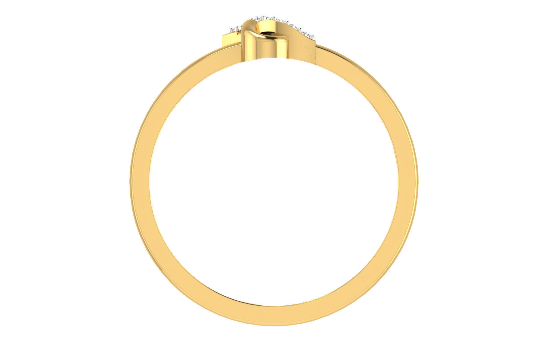 Women Ring Render 3dm STL OBJ FBX 3D print model_2