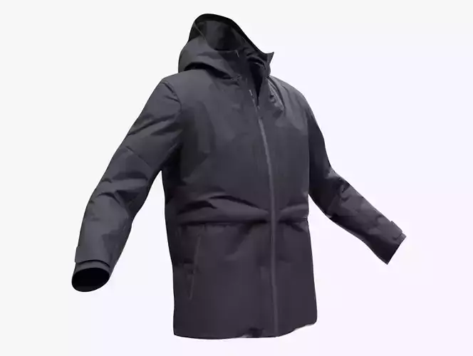 Jacket 227 - All MH Bodies - UE5 Skeletons - Rigged Low-poly 3D model