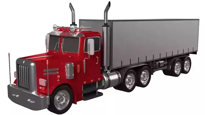 American Semi Truck 3D model