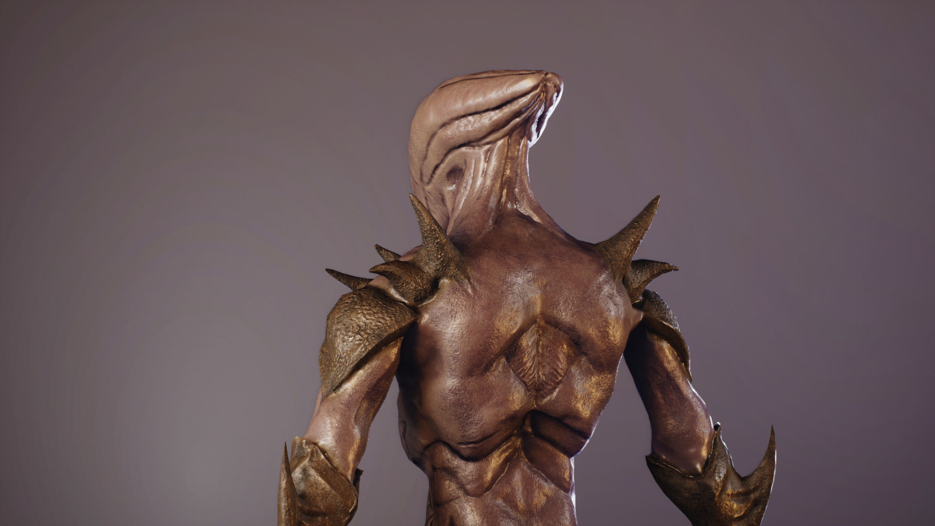 Alien 3 monster Low-poly 3D model_12