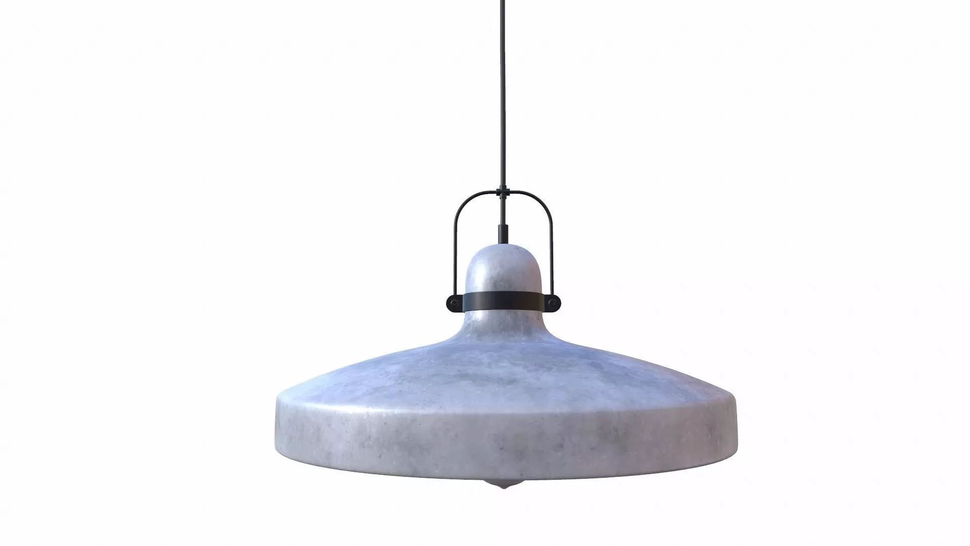 Concrete Hanging Lamp 3D model_0
