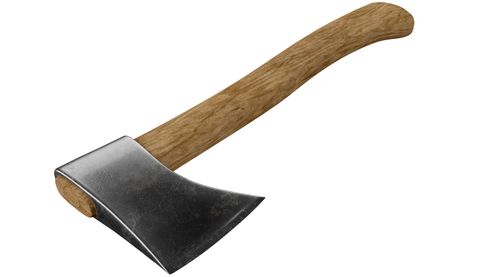 The Axe Low-poly 3D model_4