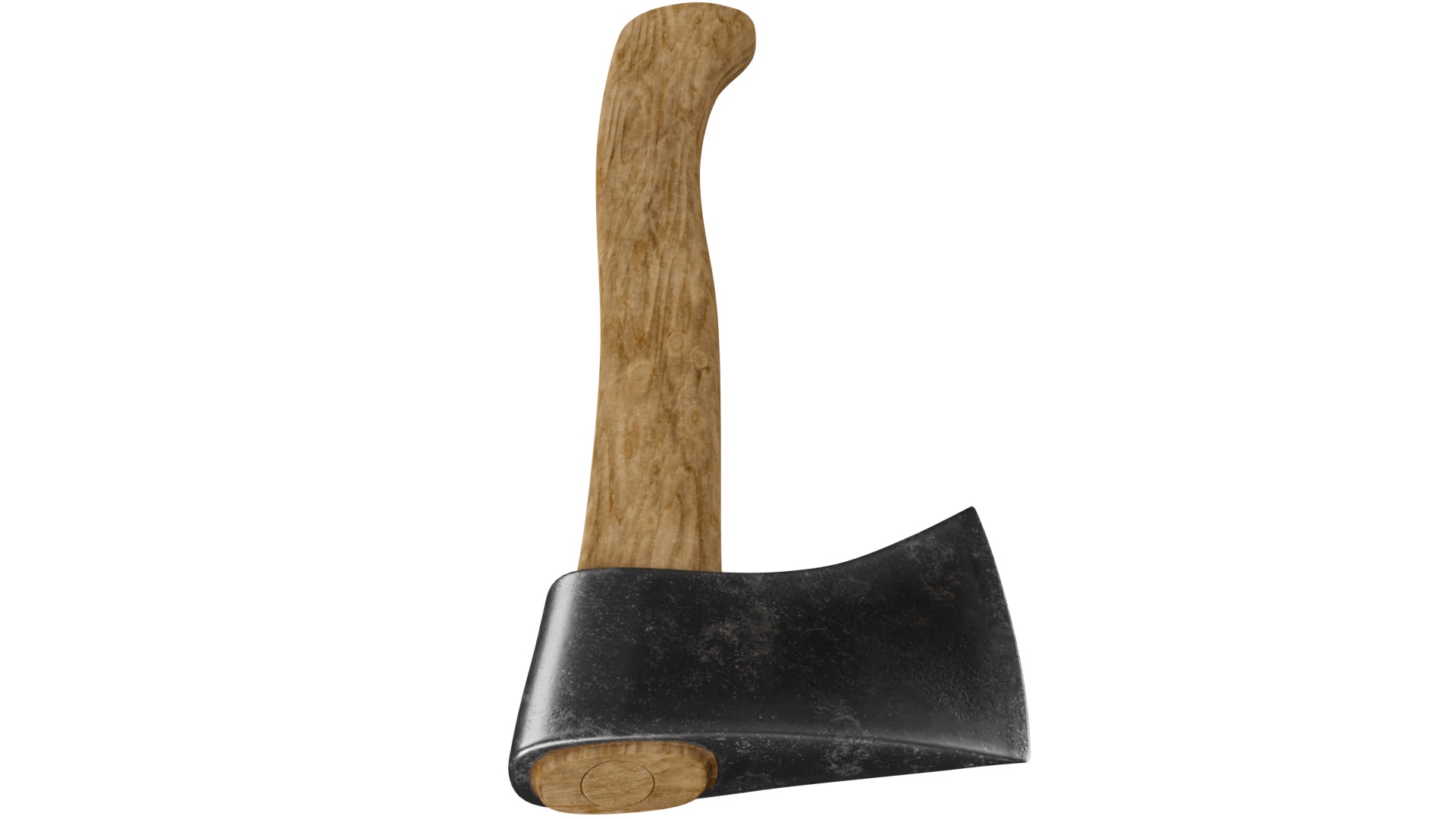 The Axe Low-poly 3D model_3