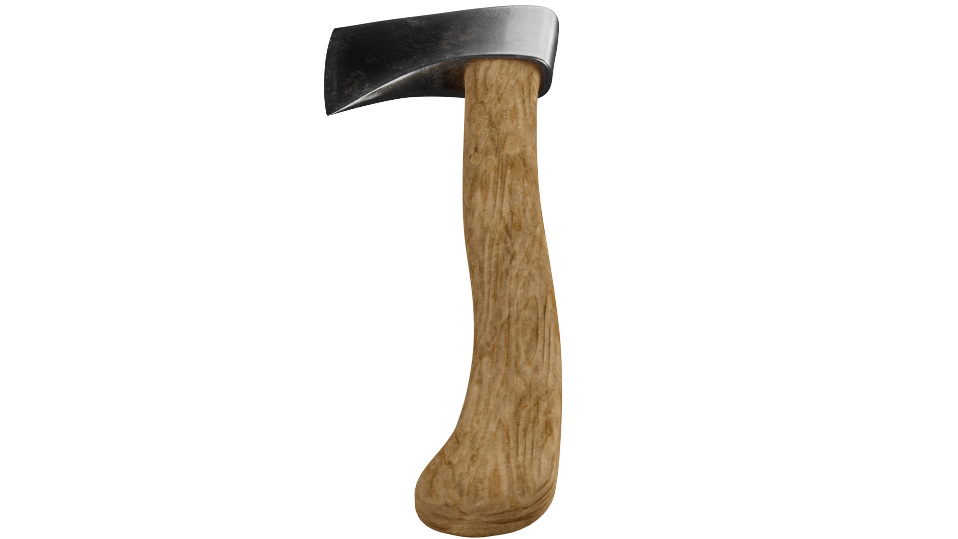 The Axe Low-poly 3D model_7