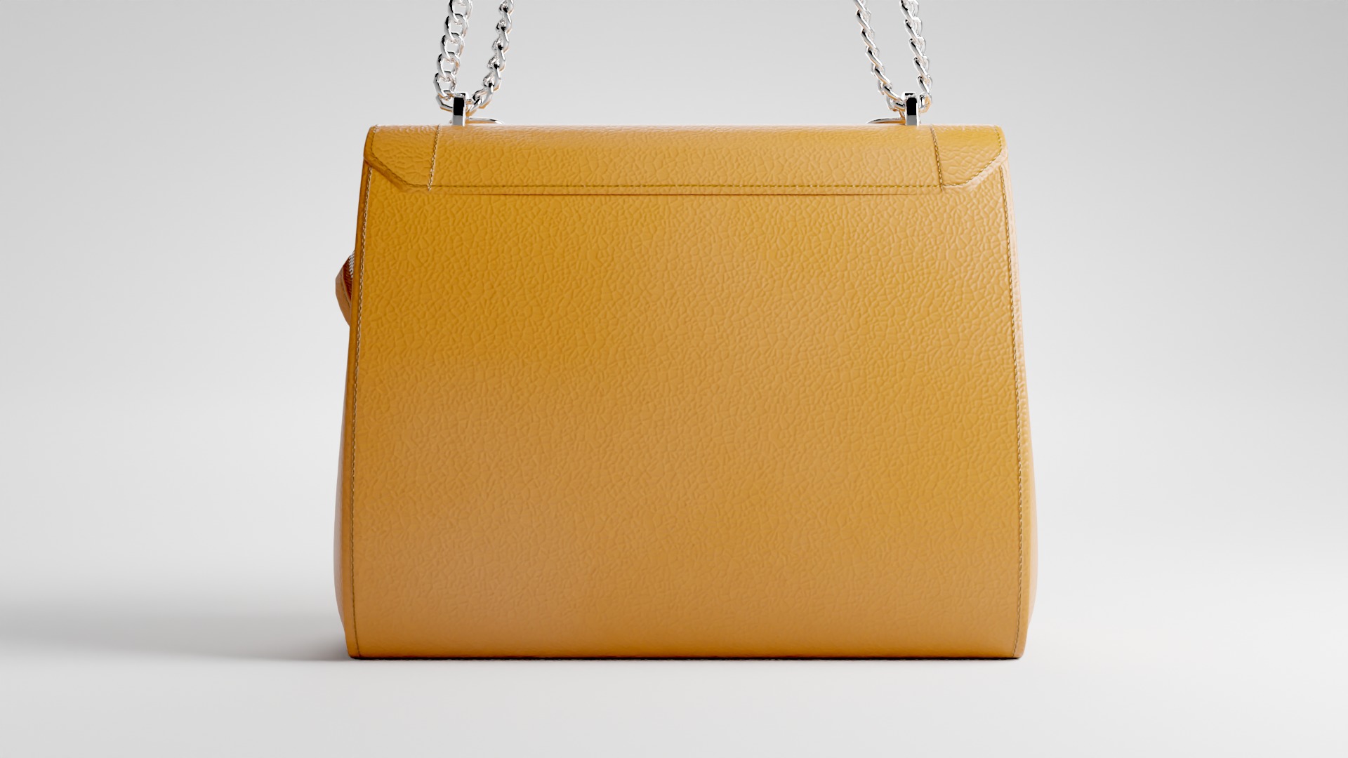 NINON DE LANCEL Camel luxury leather bag  Low-poly 3D model_16