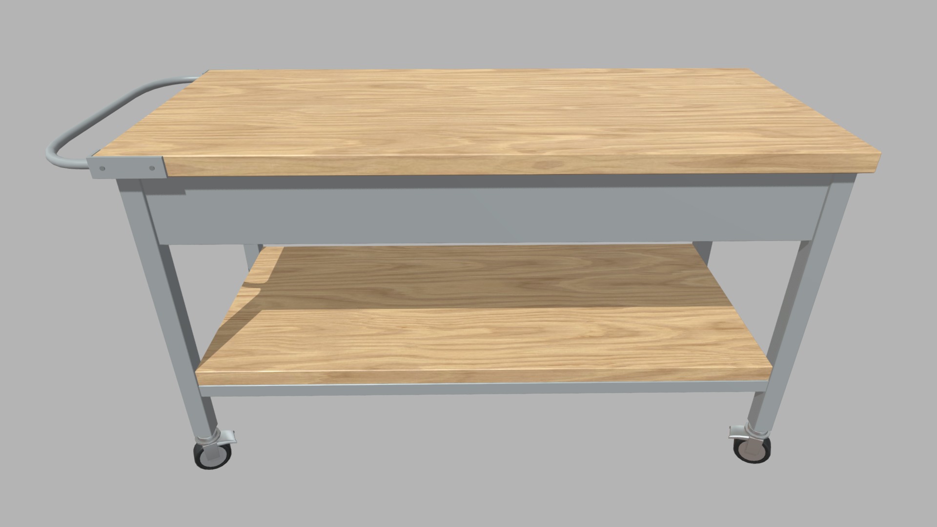 Workbench Low-poly 3D model_2