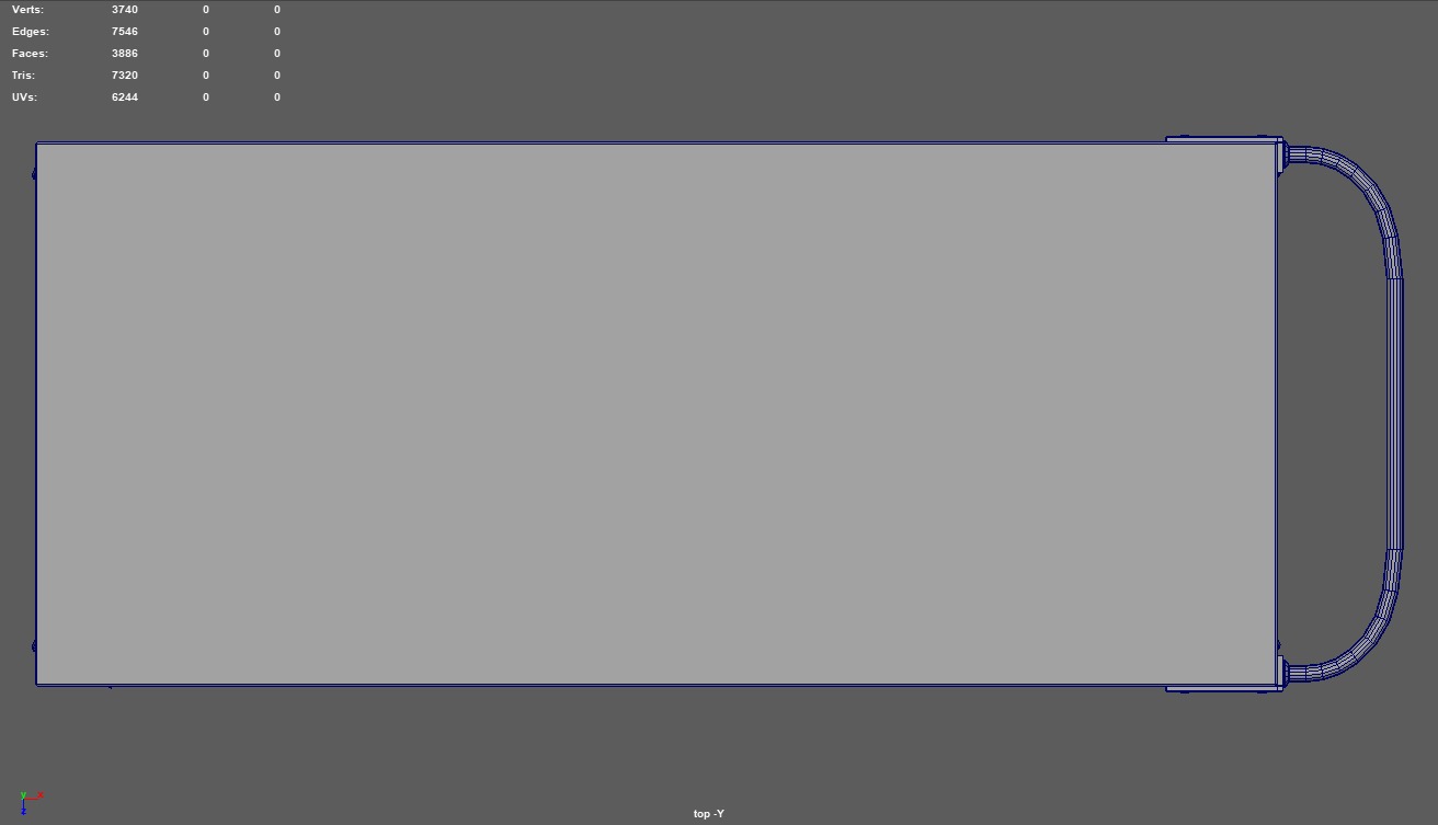 Workbench Low-poly 3D model_10