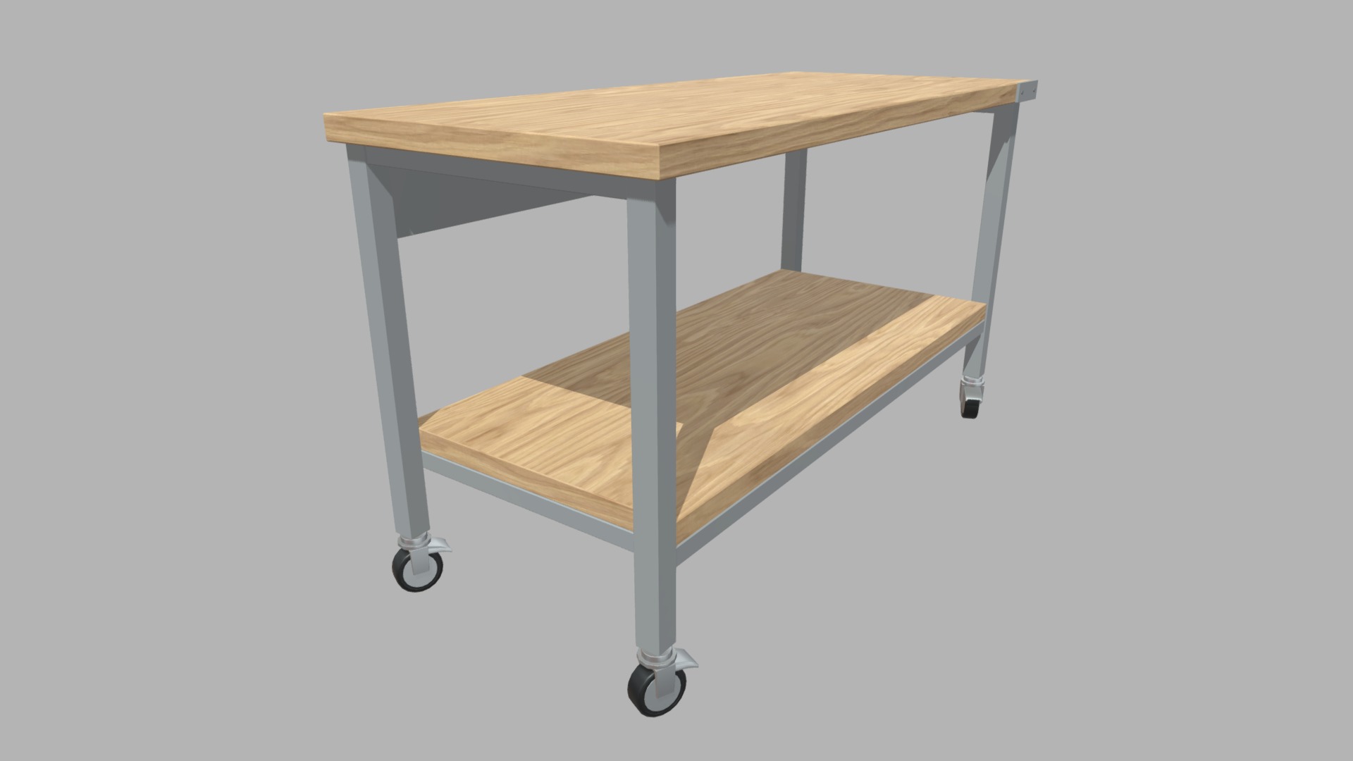 Workbench Low-poly 3D model_4