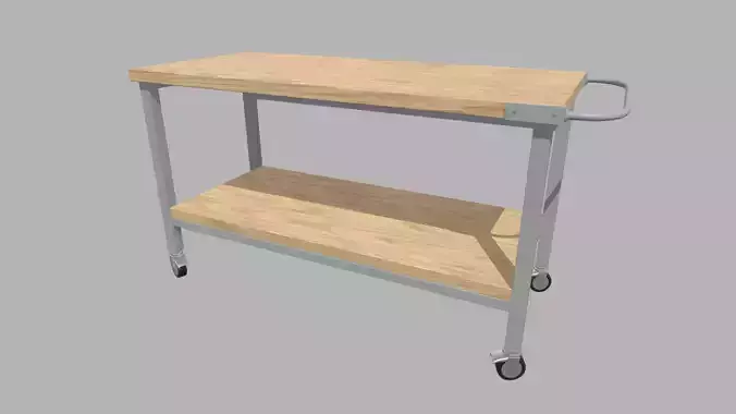 Workbench Low-poly 3D model