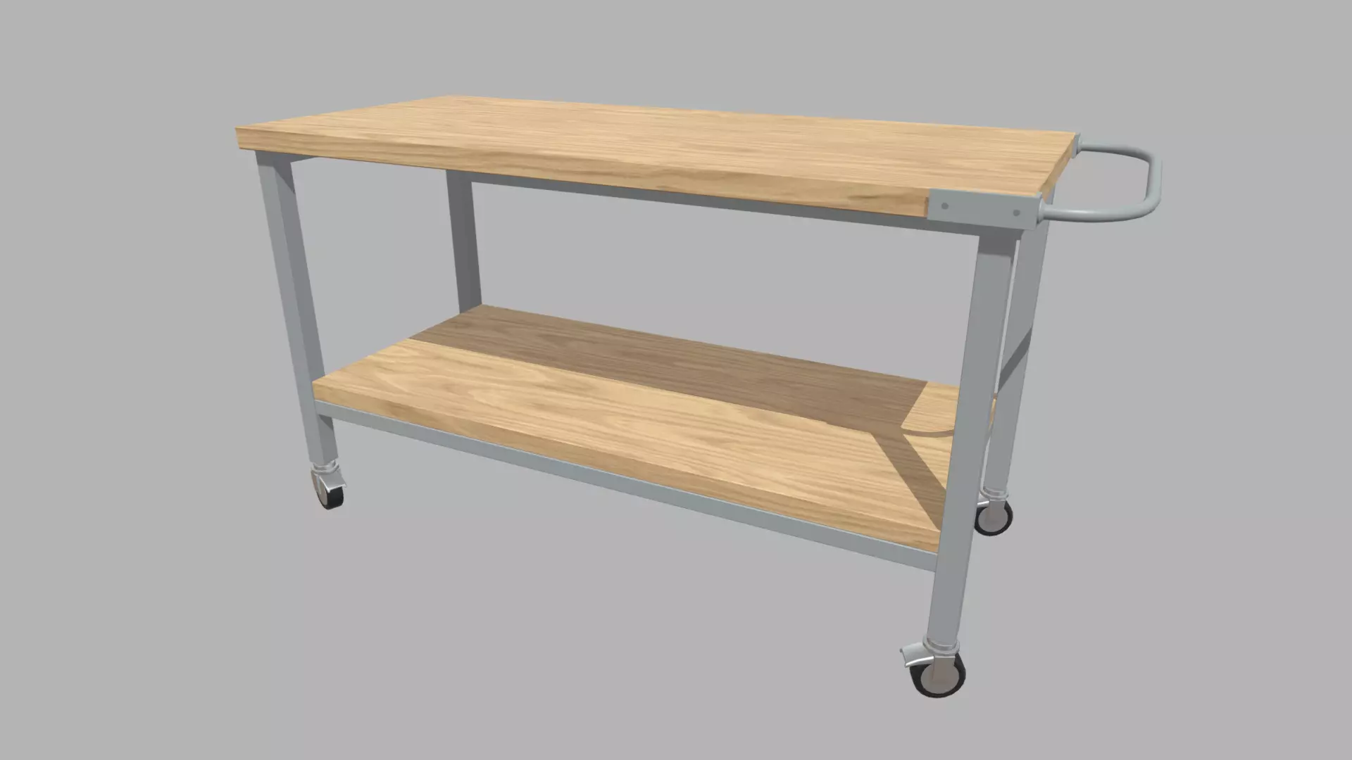Workbench Low-poly 3D model_0