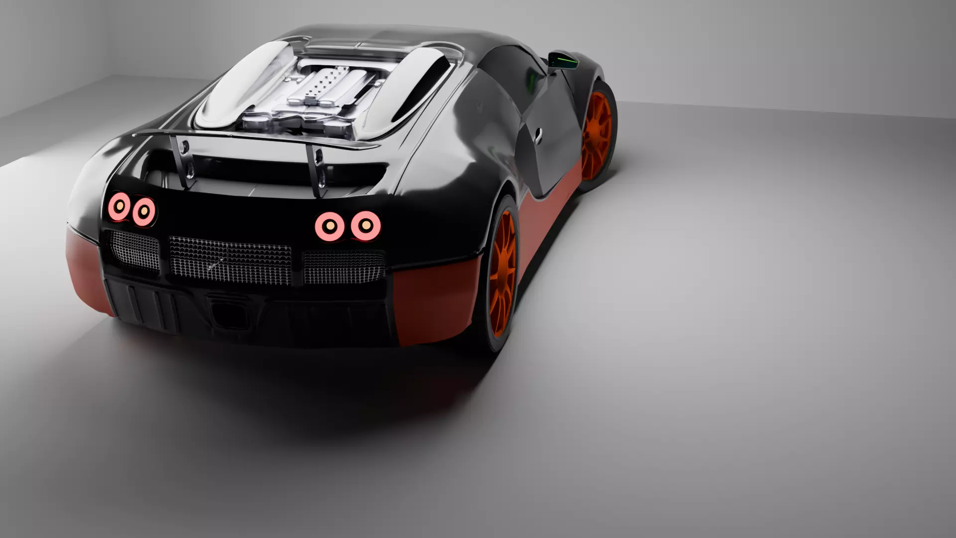 bugatti veyron 1 Low-poly 3D model_0
