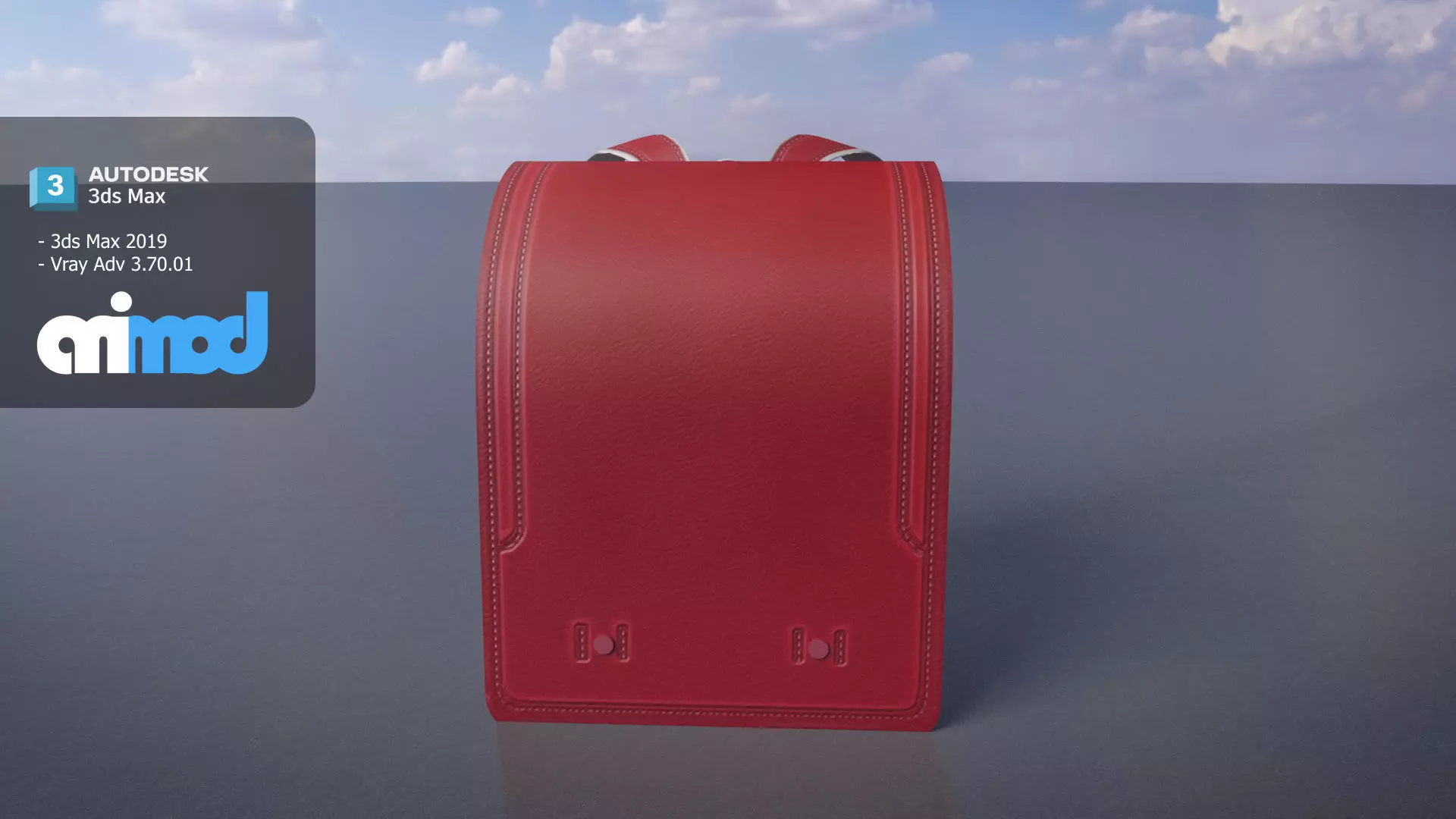 Japanese School Bag 0004 3D model