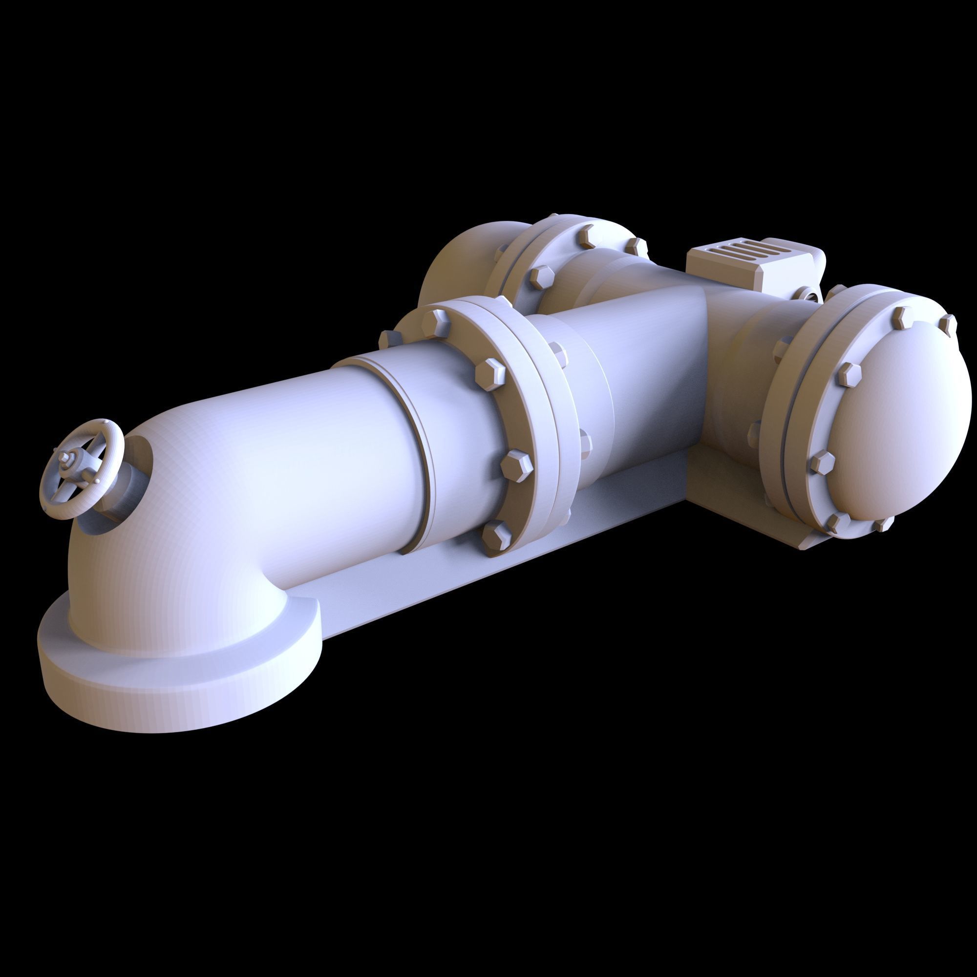 Tubes 01 - Printable model 3D print model_8