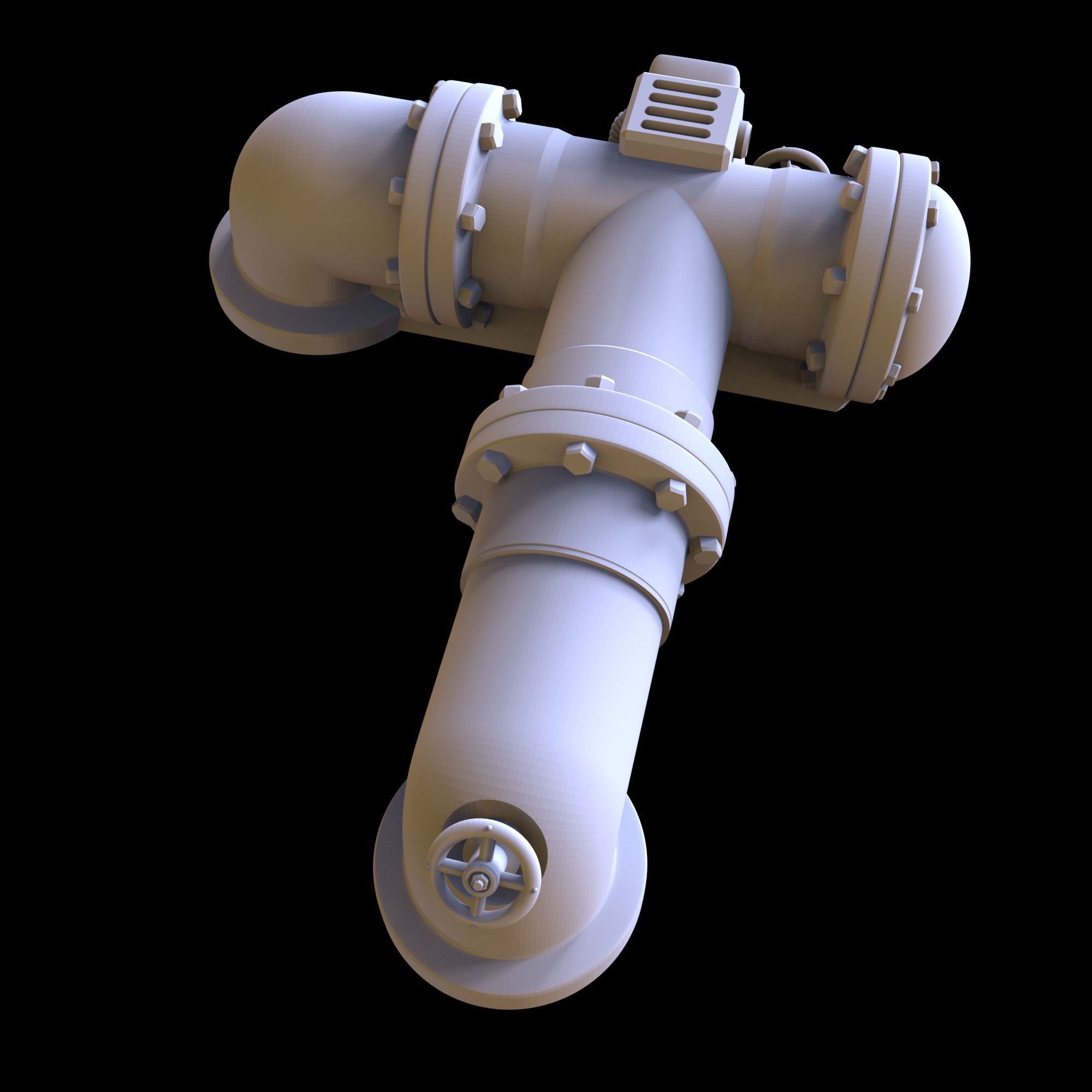 Tubes 01 - Printable model 3D print model_9