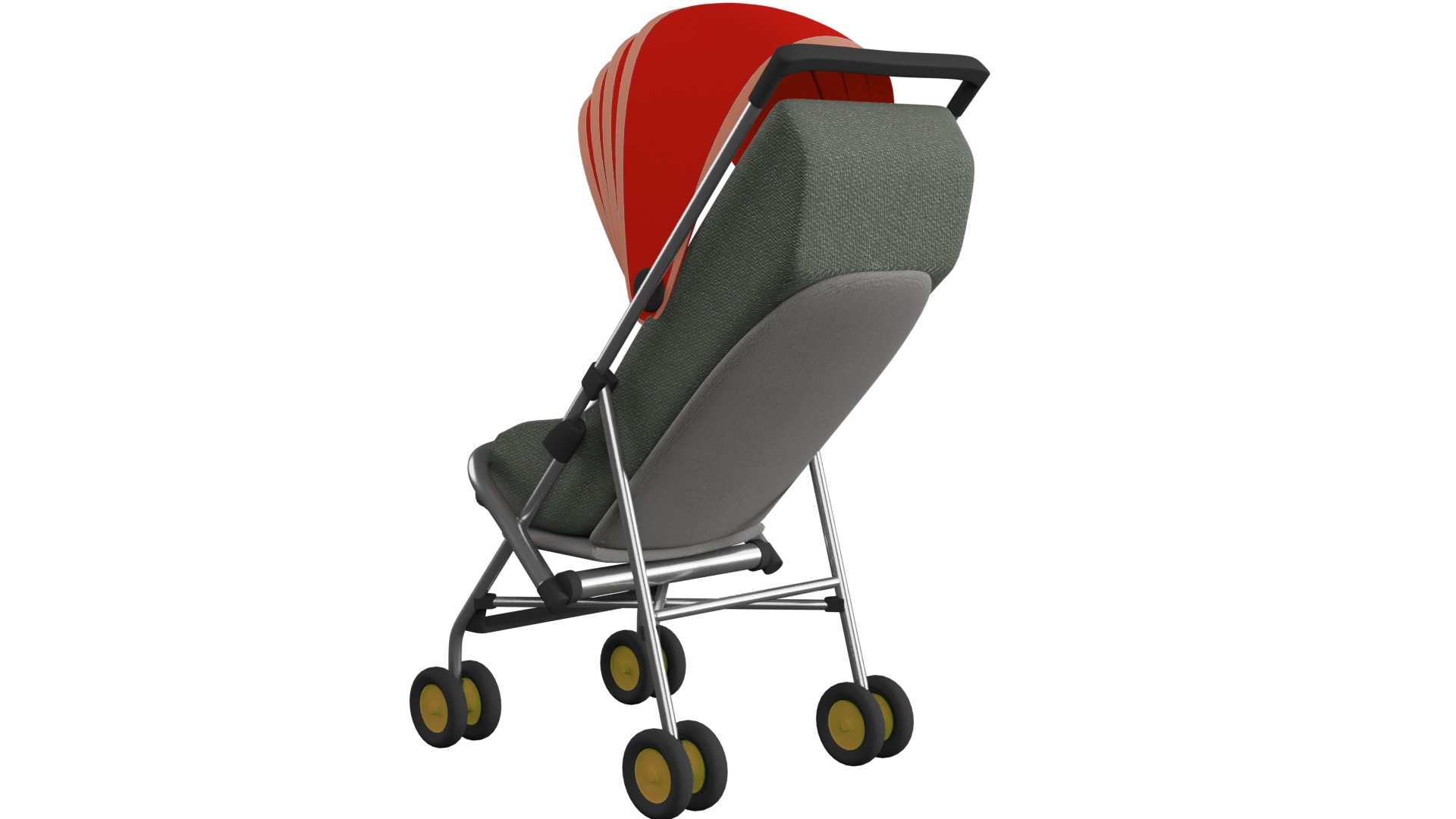 Baby  Stroller 3D model_4
